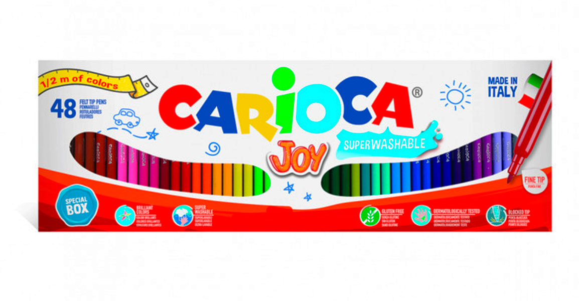 

Набір фломастерів Carioca Joy 48 кольорів (41020)