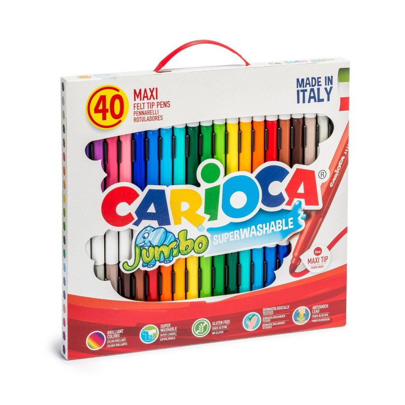 

Фломастери Carioca Jumbo 40 кольорів (41257)