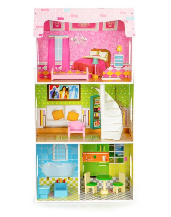 

Кукольный домик Ecotoys Мятная резиденция (W08123)
