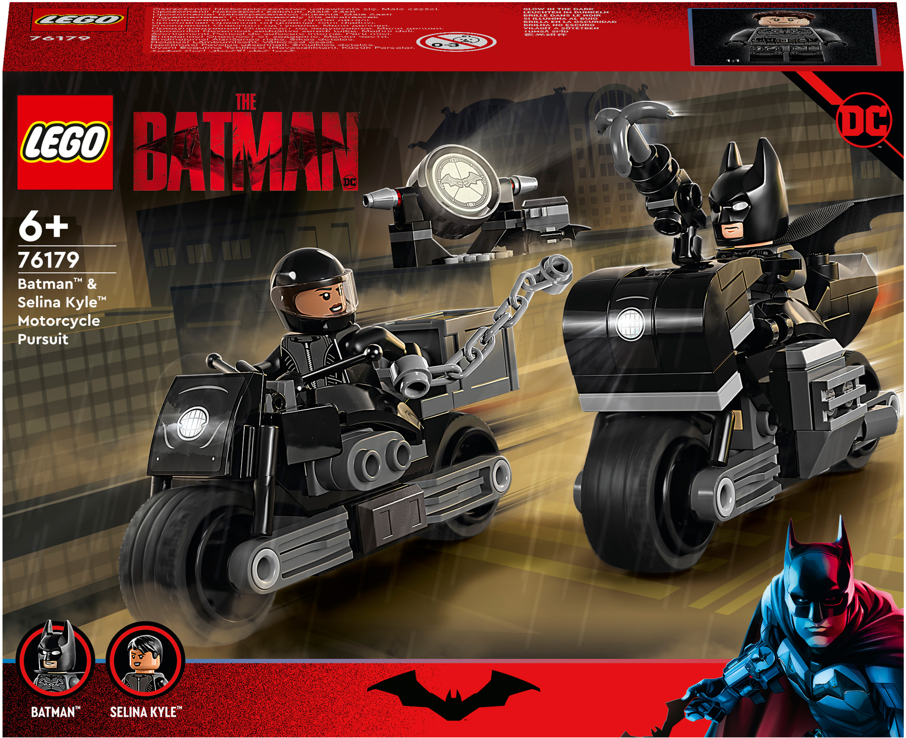 

Конструктор LEGO Super heroes DC Batman Бэтмен и Селина Кайл: погоня на мотоцикле (76179)