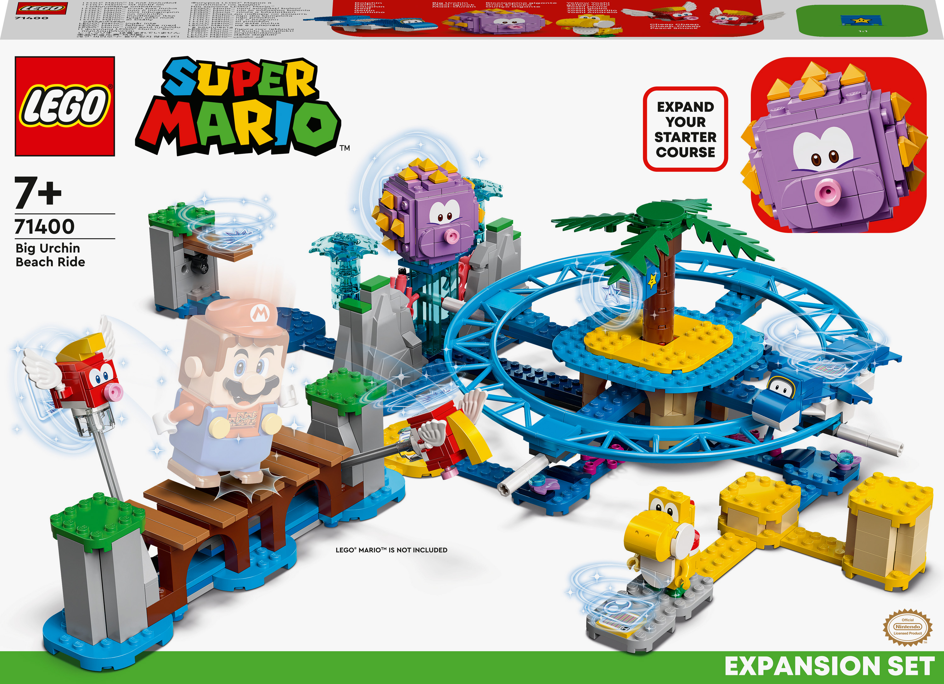 

Конструктор LEGO Super Mario Дополнительный набор «Пляжное веселье огромного ежа» (71400)
