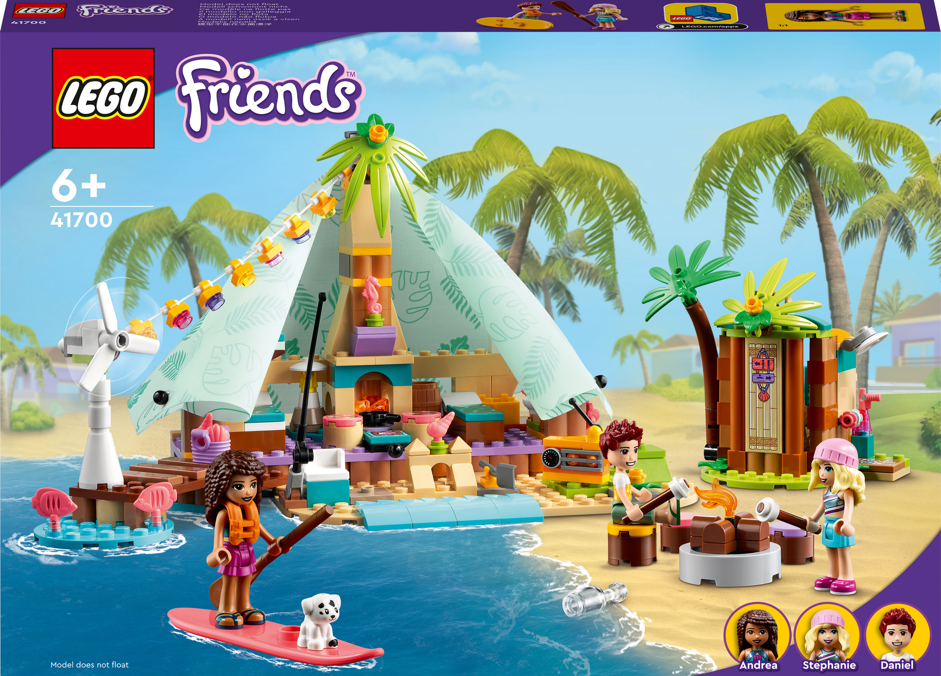 

Конструктор LEGO Friends Кэмпинг на пляже (41700)