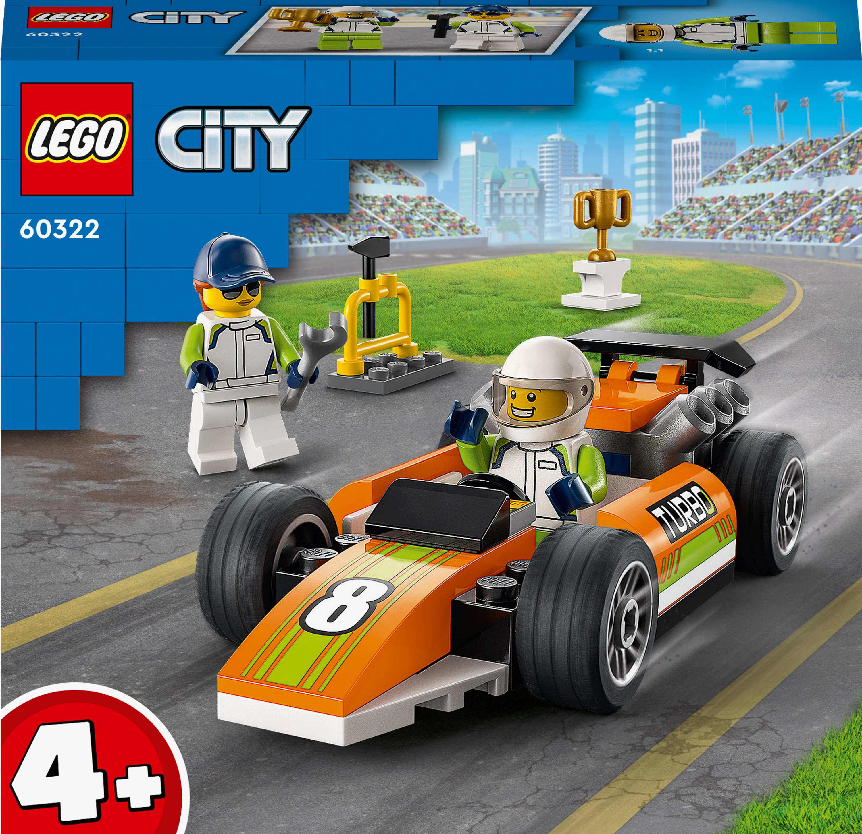 Акція на Конструктор LEGO City Гоночный автомобиль (60322) від Будинок іграшок