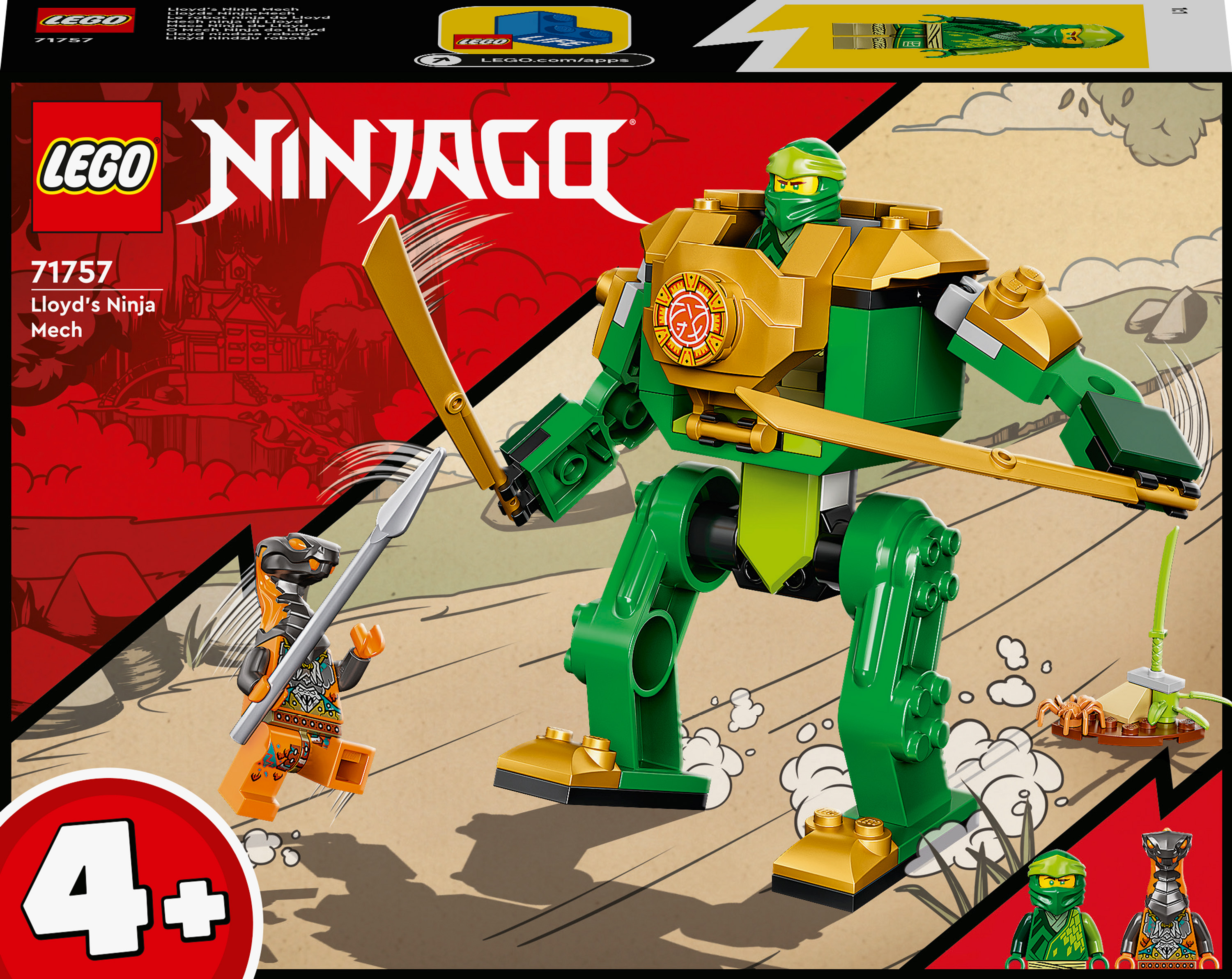 

Конструктор LEGO NINJAGO Робокостюм ніндзя Ллойда (71757)