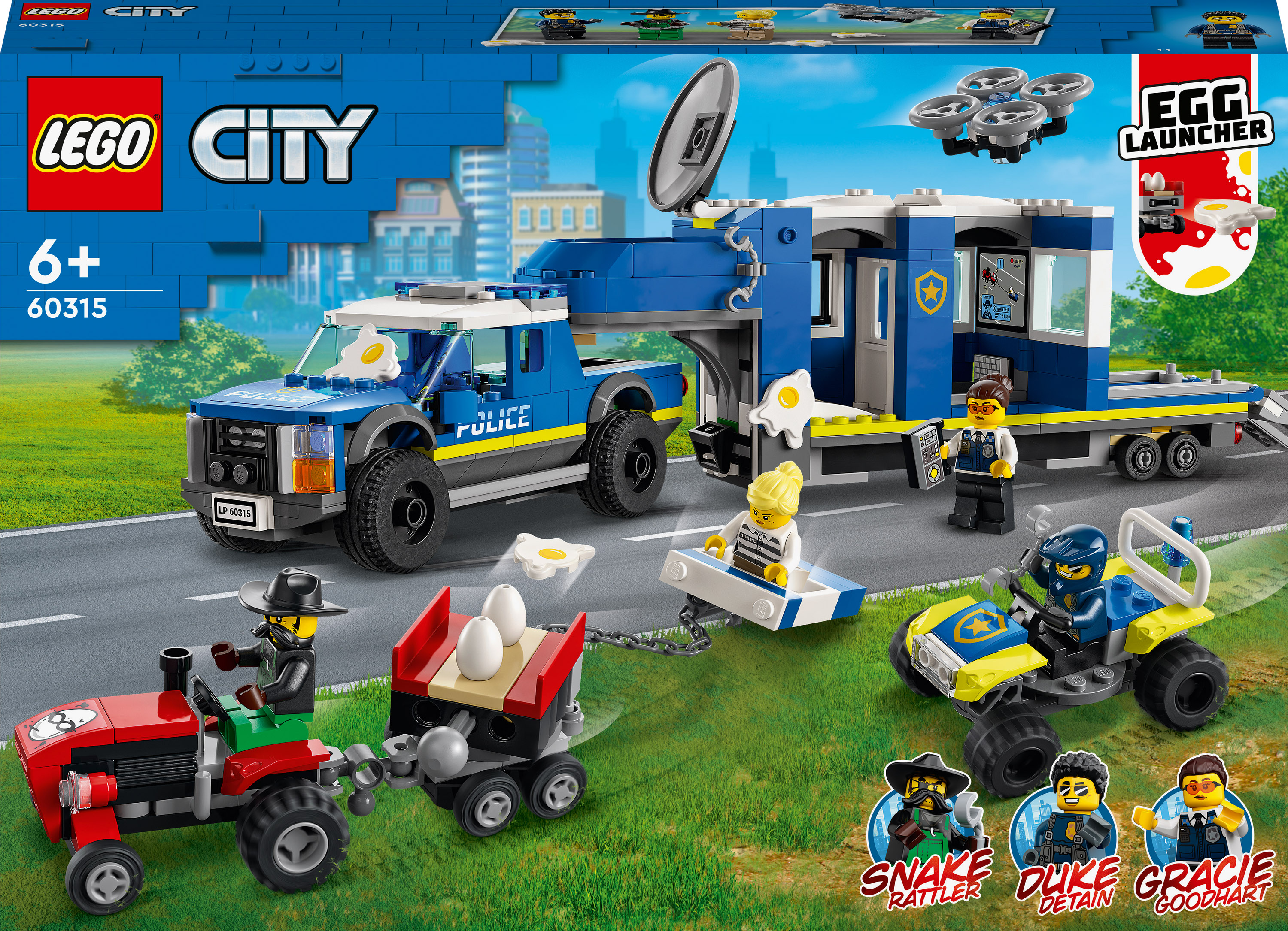

Конструктор LEGO City Поліцейська вантажівка з мобільним центром керування (60315)
