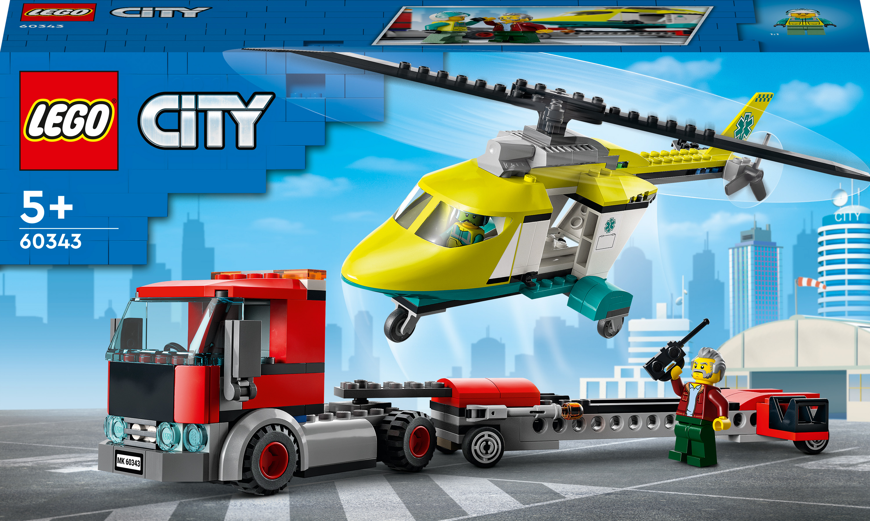 

Конструктор LEGO City Перевезення рятувального гелікоптера (60343)
