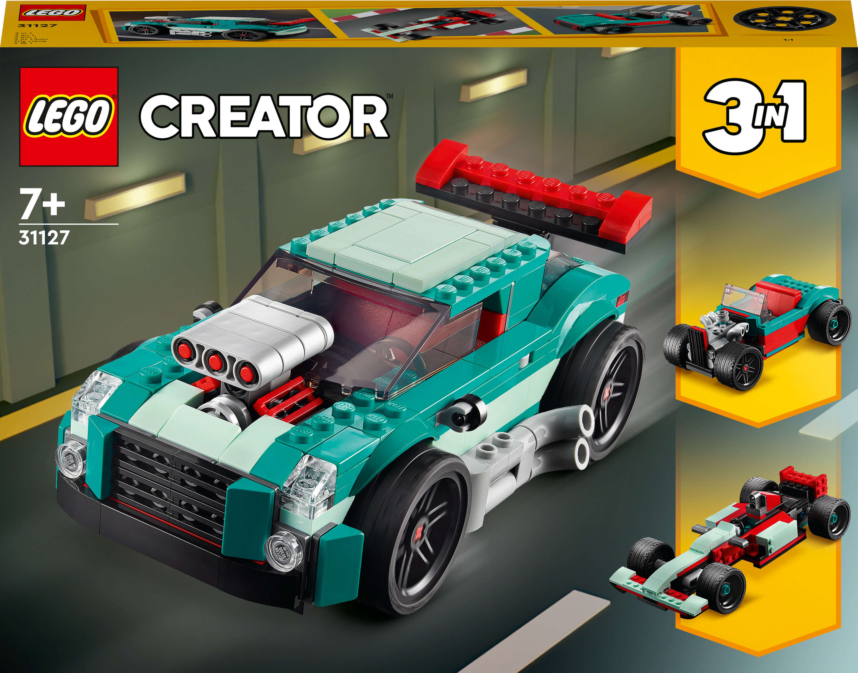 

Конструктор LEGO Creator Авто для вуличних перегонів 3 в 1 (31127)
