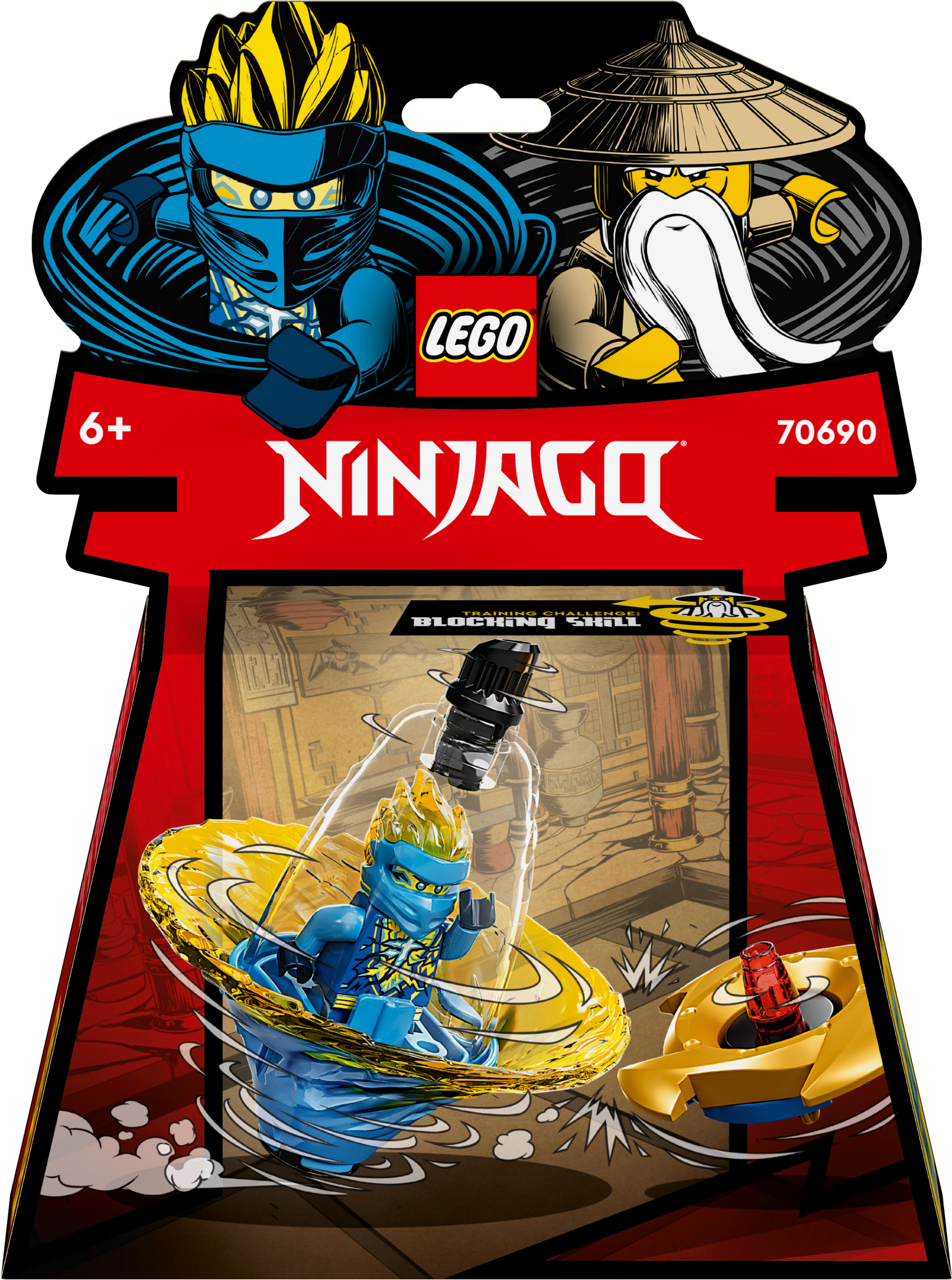 

Конструктор LEGO NINJAGO Тренування спін-джитсу ніндзя Джея (70690)