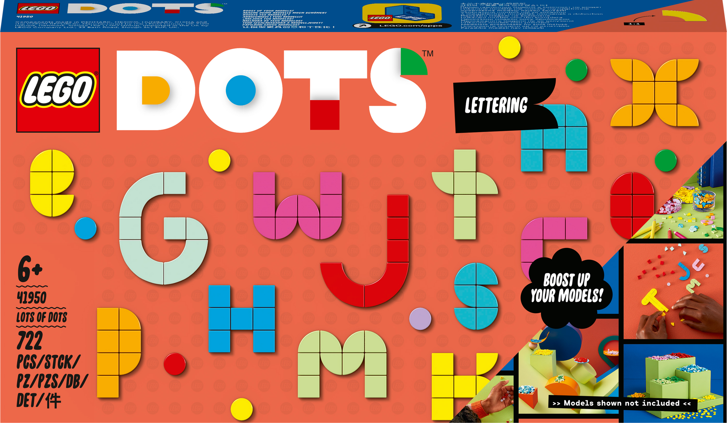 

Конструктор LEGO DOTS Набір елементів DOTS Літери (41950)