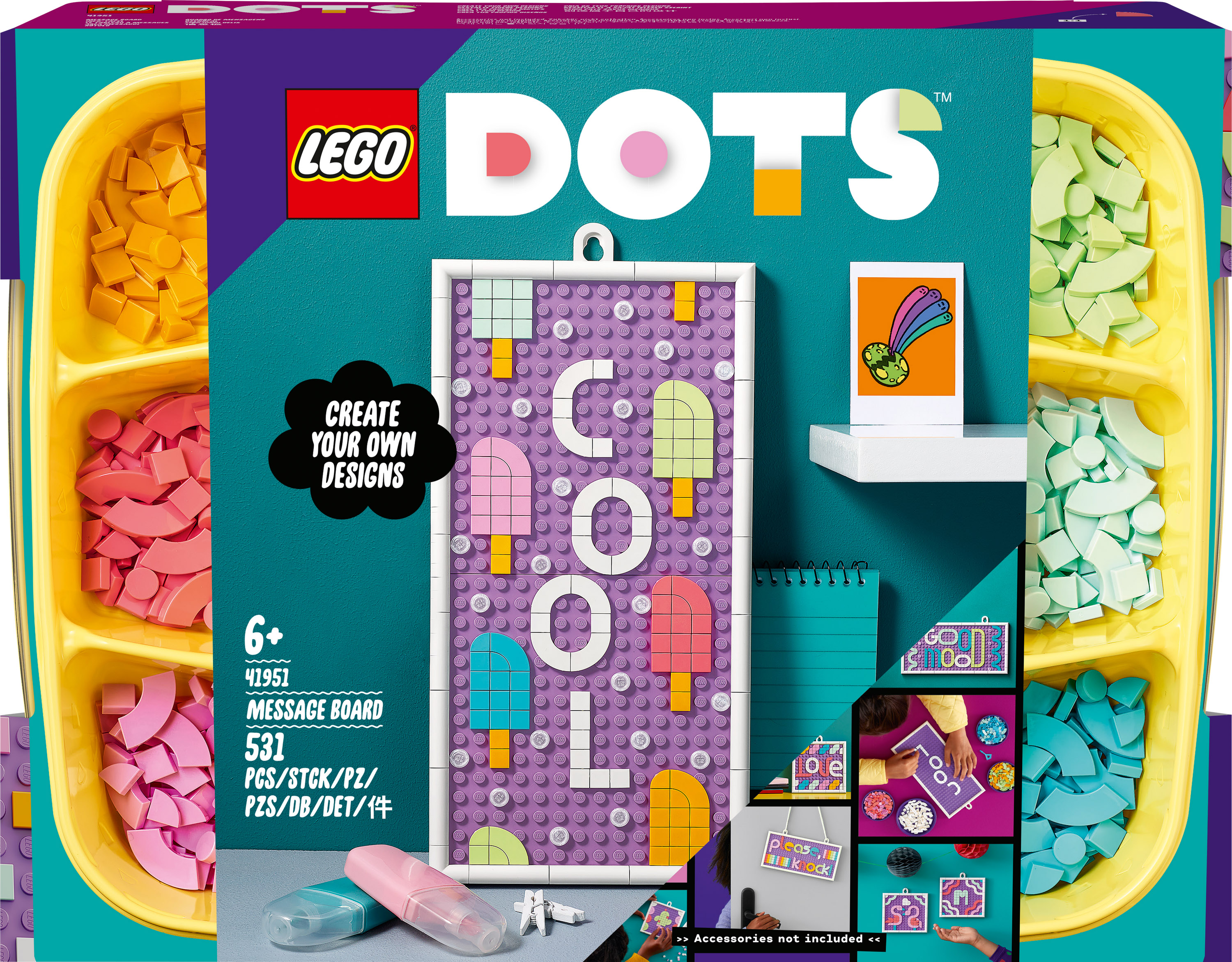 

Конструктор LEGO DOTS Дошка для повідомлень (41951)
