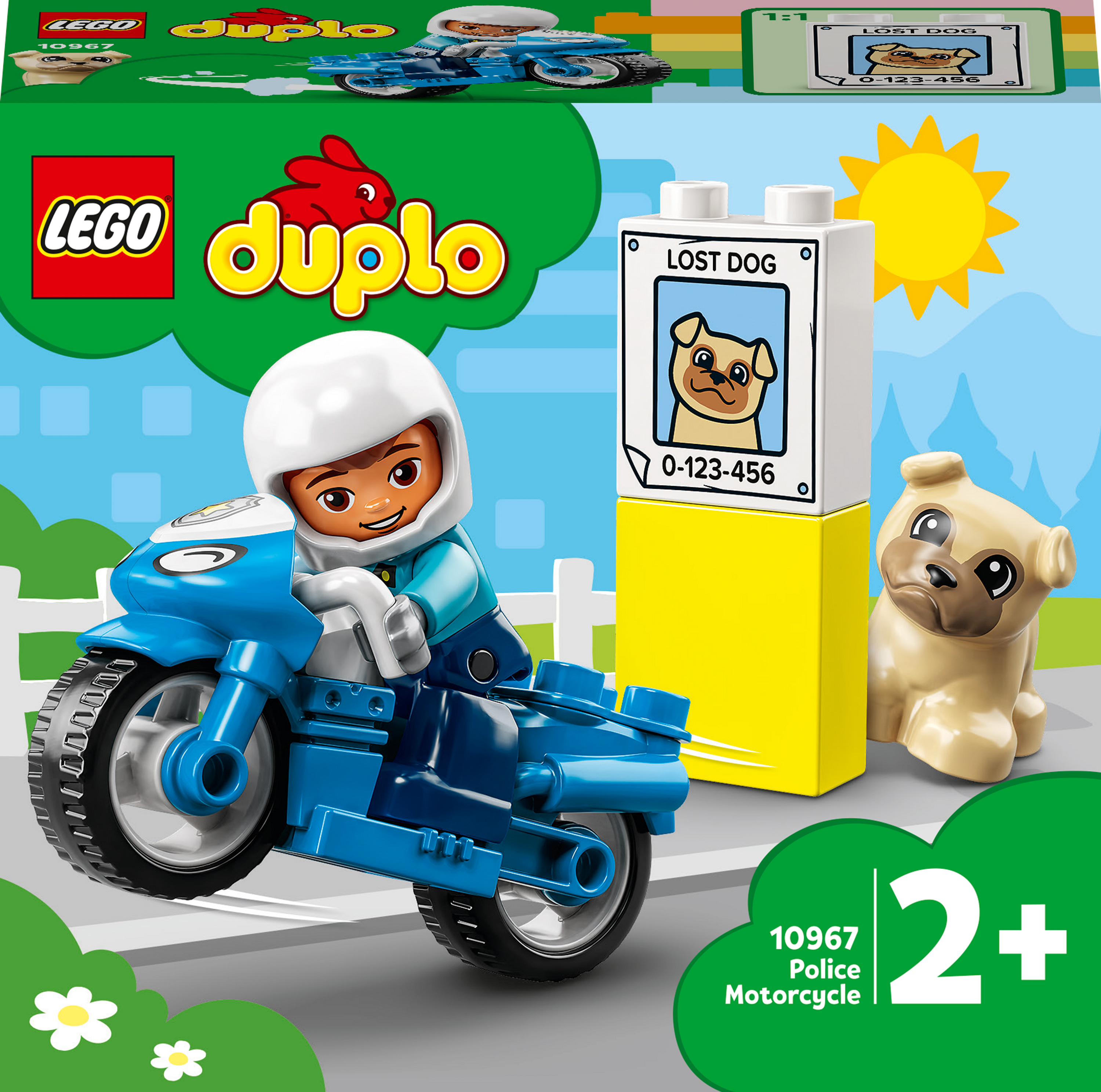 Акція на Конструктор LEGO DUPLO Реск'ю Поліцейський мотоцикл (10967) від Будинок іграшок