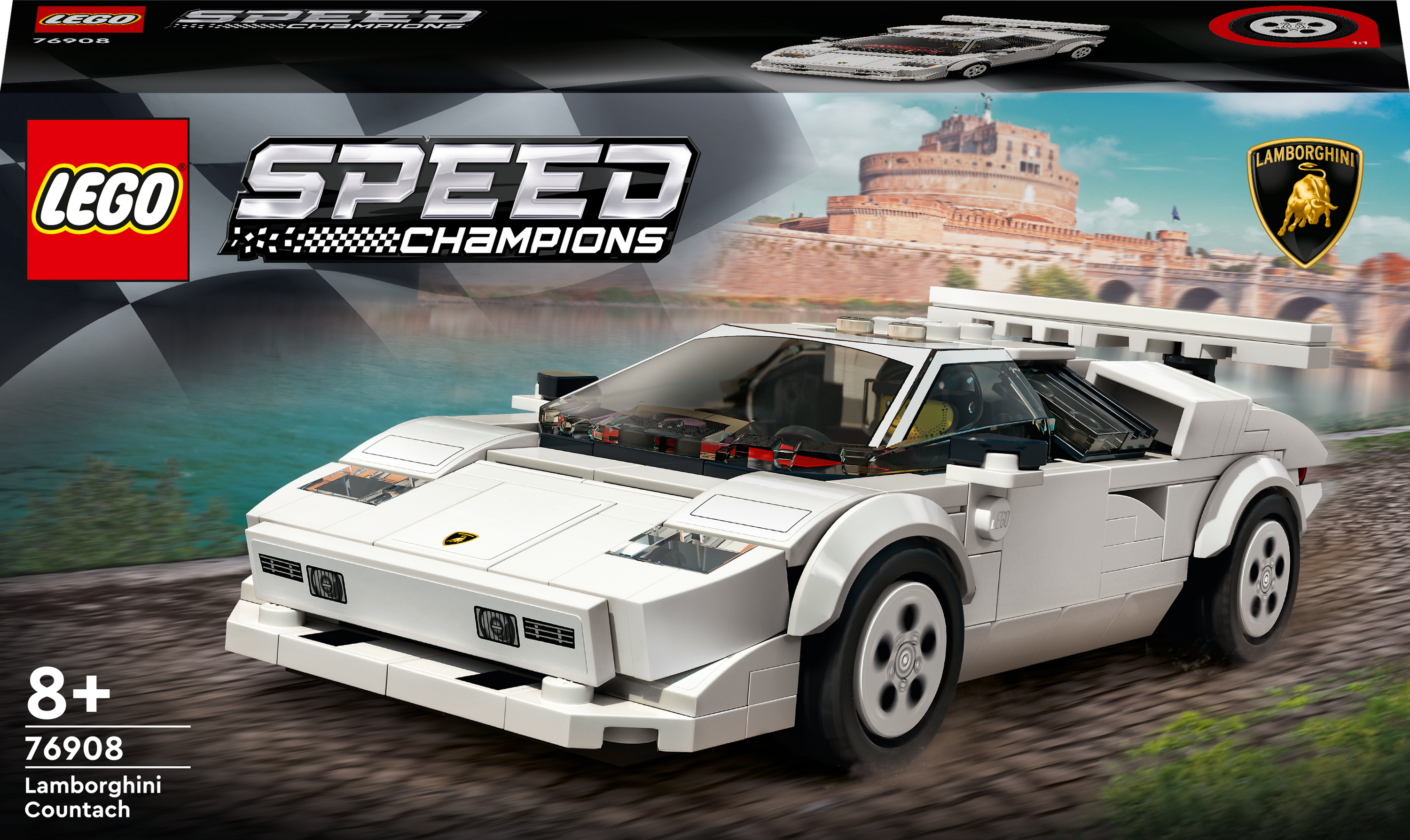 Акция на Конструктор LEGO Speed ​​Champions Lamborghini Countach (76908) от Будинок іграшок