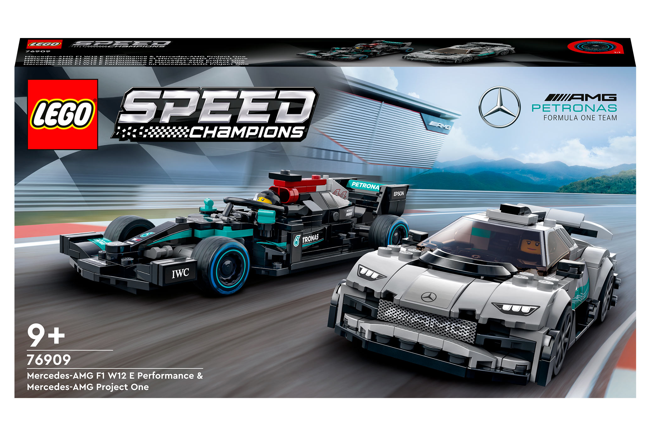 

Конструктор LEGO Speed ​​Champions Mercedes-AMG F1 W12 E Performance и Mercedes-AMG Project One (76909)