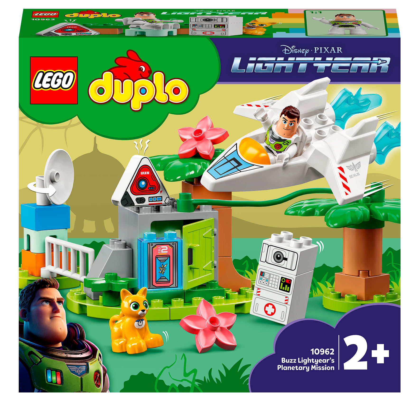 

Конструктор LEGO DUPLO® Disney та Pixar Базз Рятівник і космічна місія (10962)