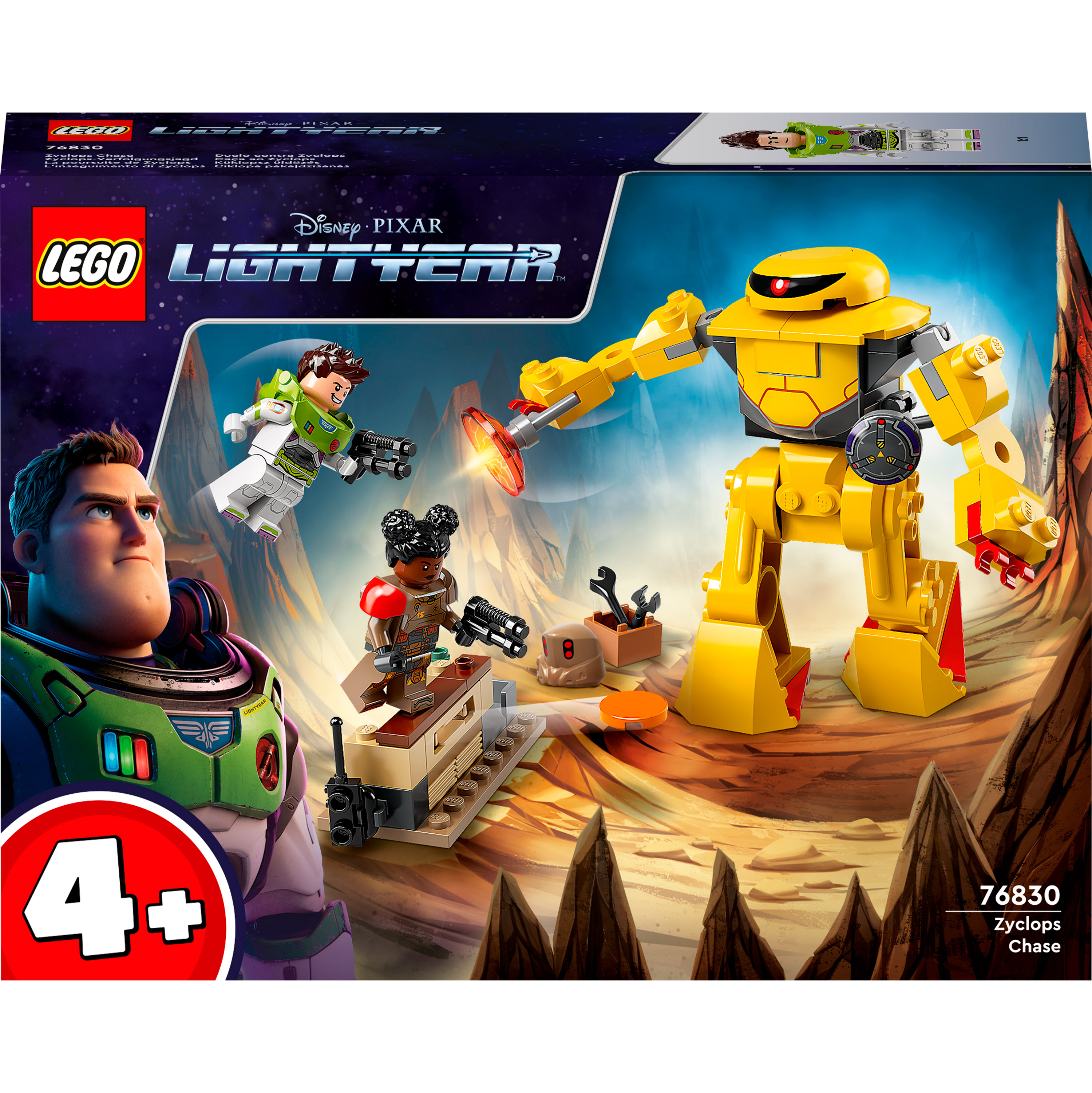 

Конструктор LEGO Disney and Pixar's Lightyear Погоня за циклопом (76830)
