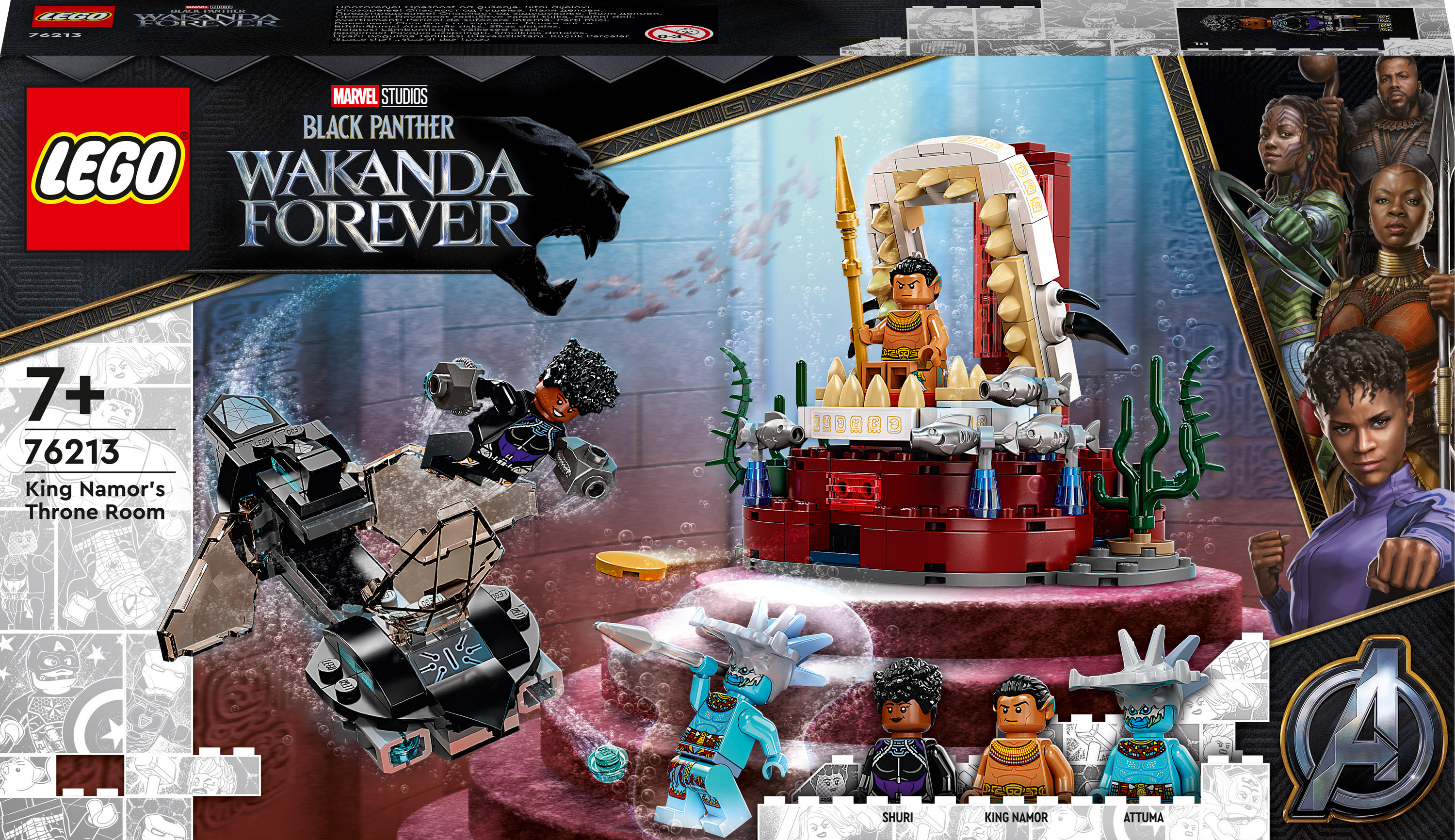 

Конструктор LEGO Marvel Тронна зала короля Неймора (76213)