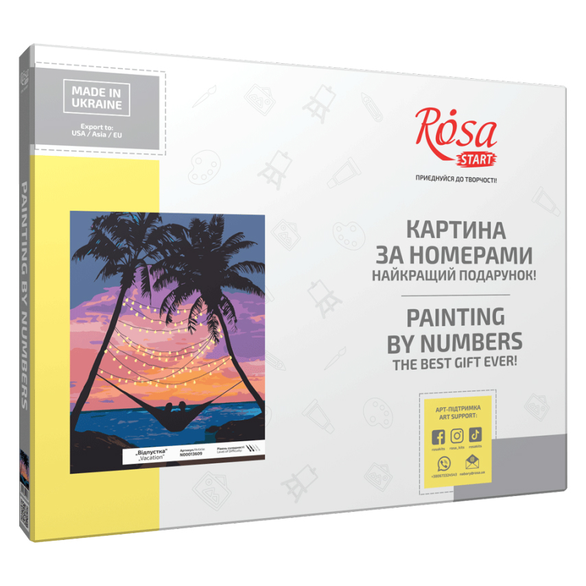 

Картина за номерами Rosa start Відпустка 35 x 45 см (N00013609)