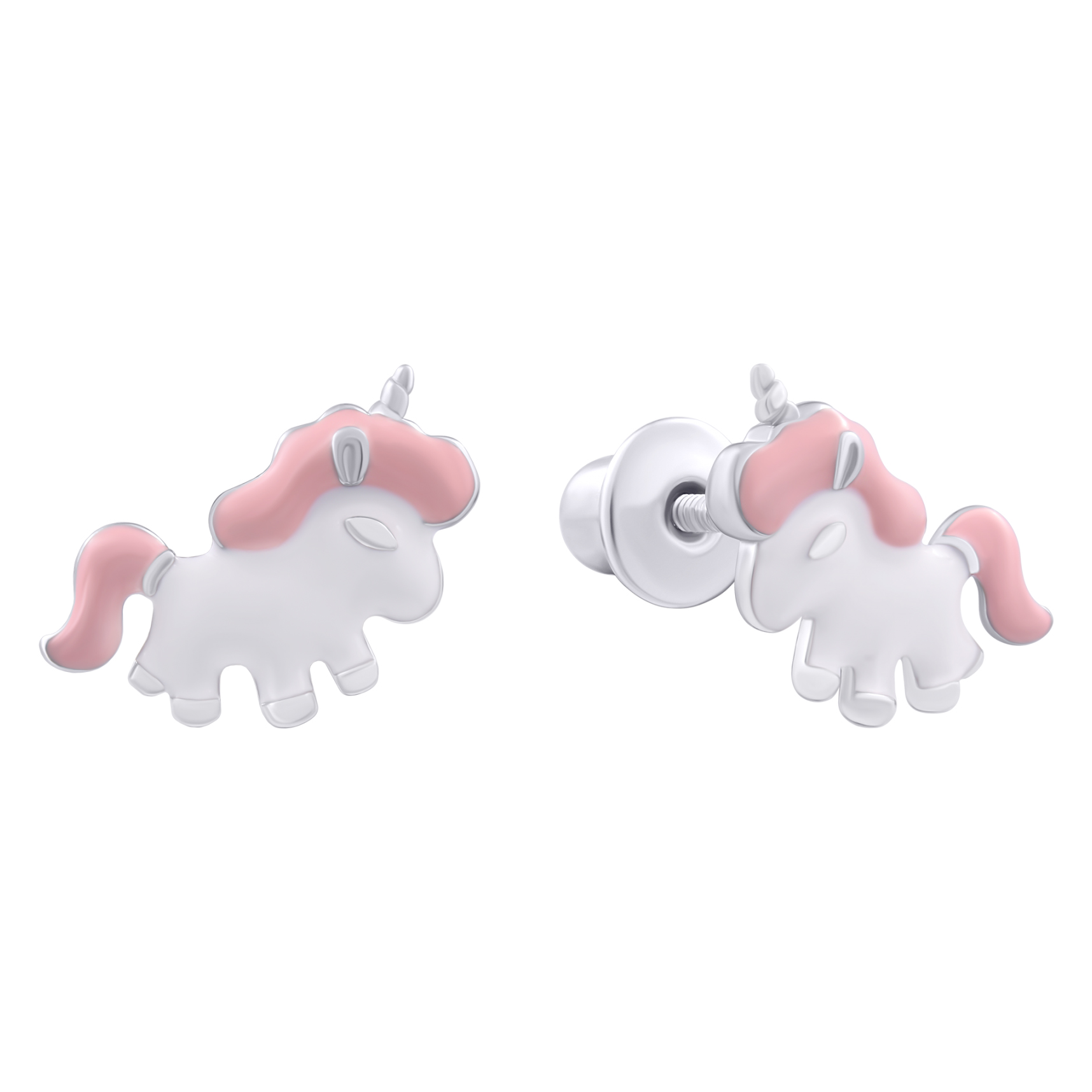 Сережки Uma&Umi Magic pets Единорог розовый (0010000015683)