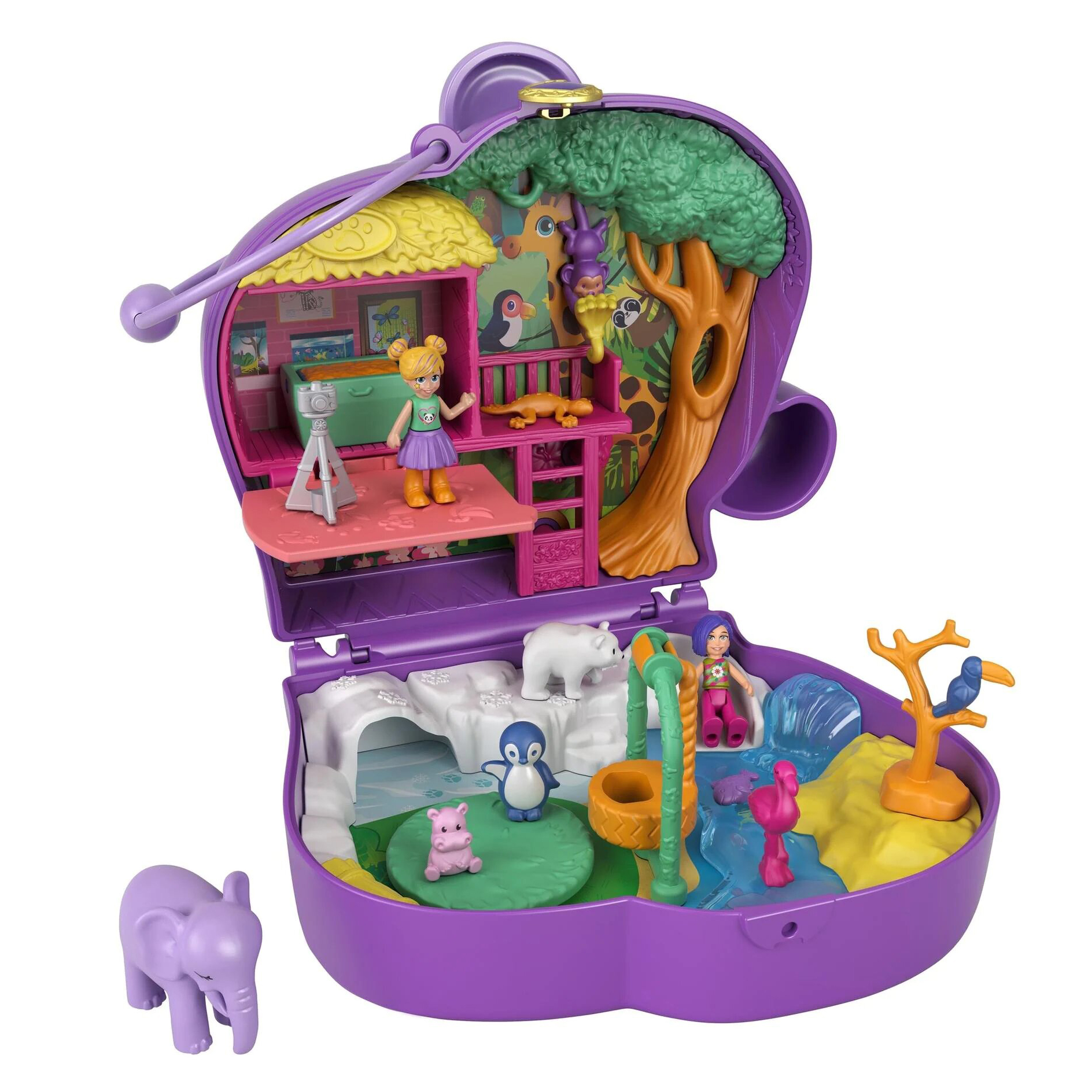 

Набор Polly Pocket Карманный мир Приключения слонёнка (FRY35/GTN22)