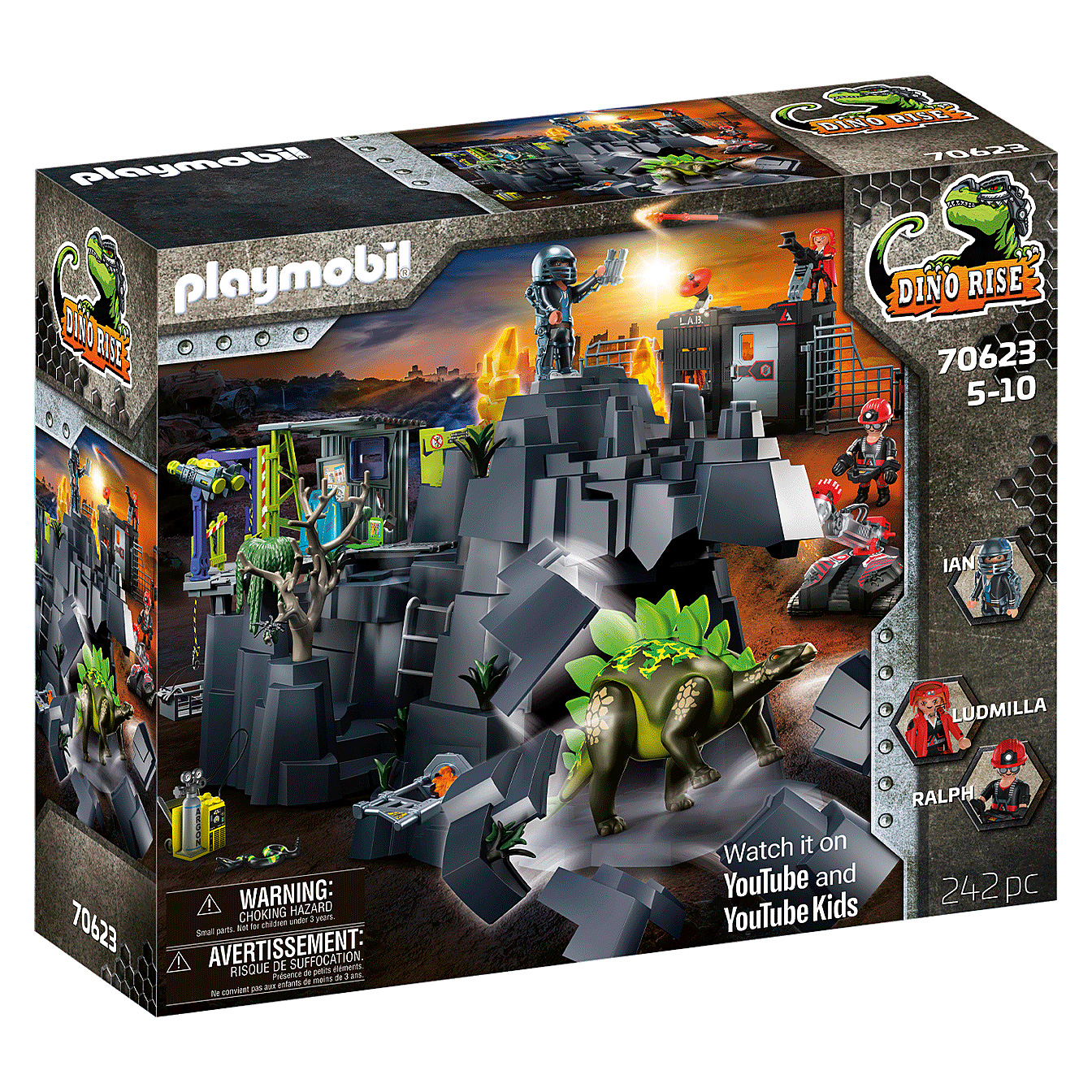 Акція на Конструктор Playmobil Dino rise Скеля динозаврів (70623) від Будинок іграшок
