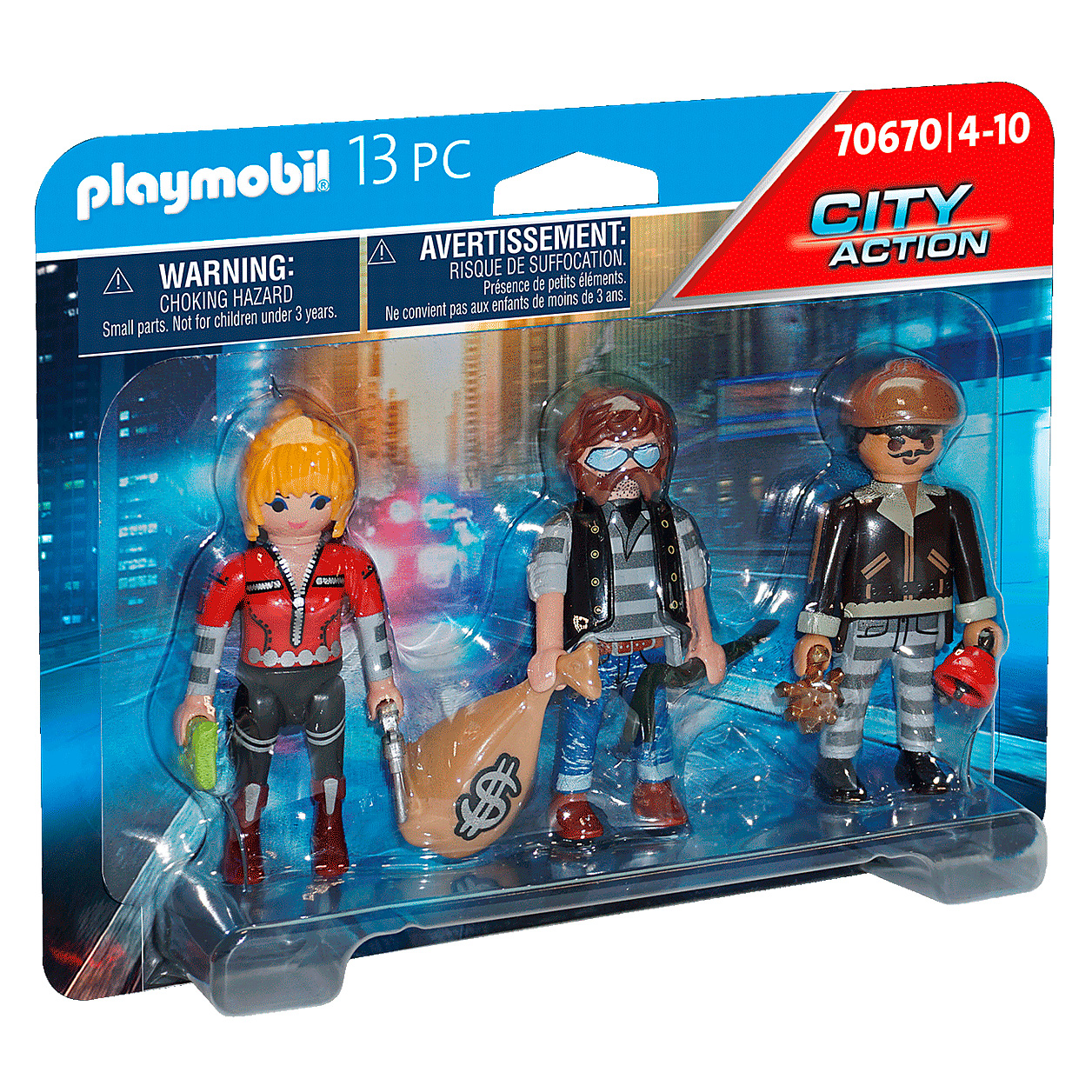 

Конструктор Playmobil City action Набір фігур злодіїв (70670)