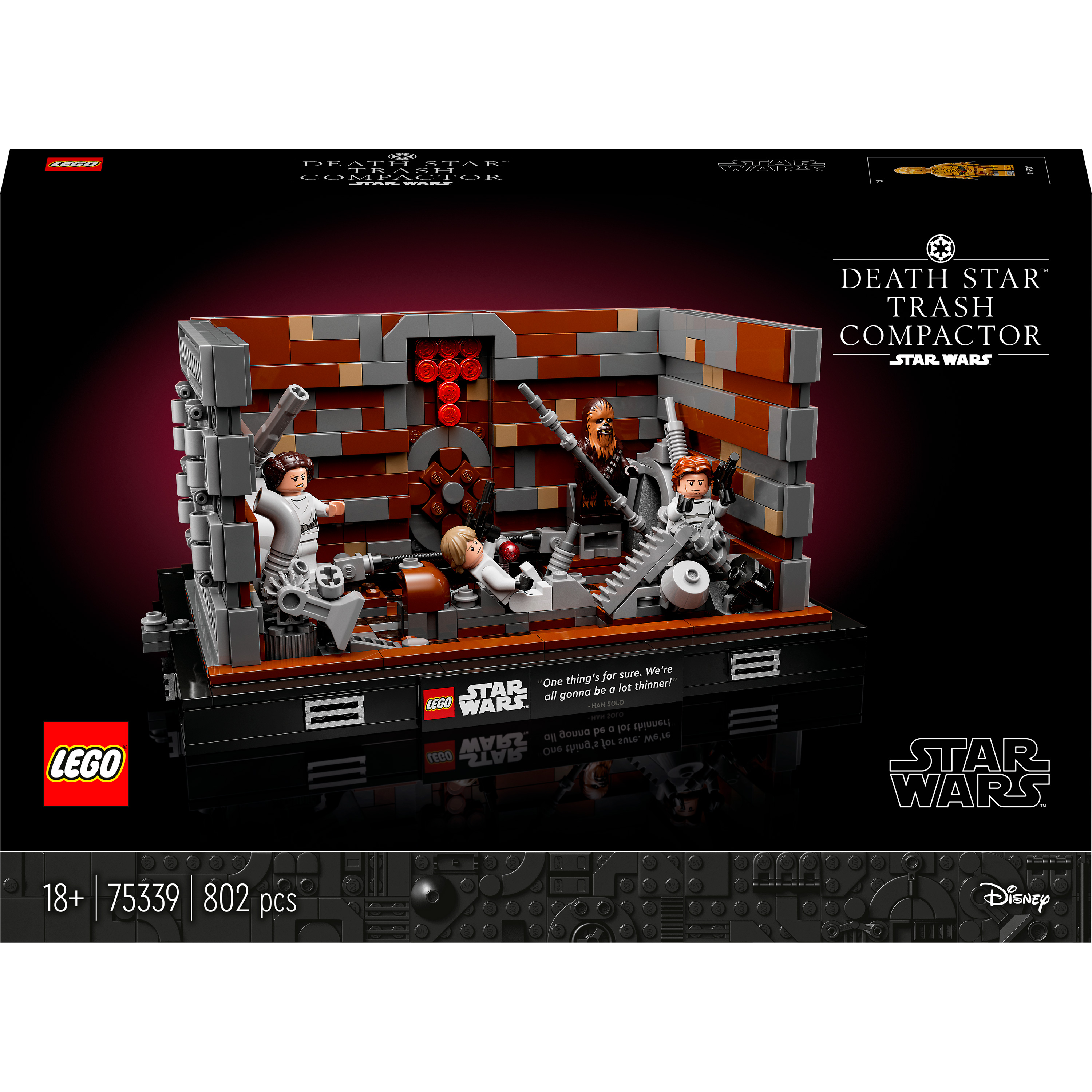 

Конструктор LEGO Star Wars Діорама «Ущільнювач сміття на Зірці Смерті» (75339)