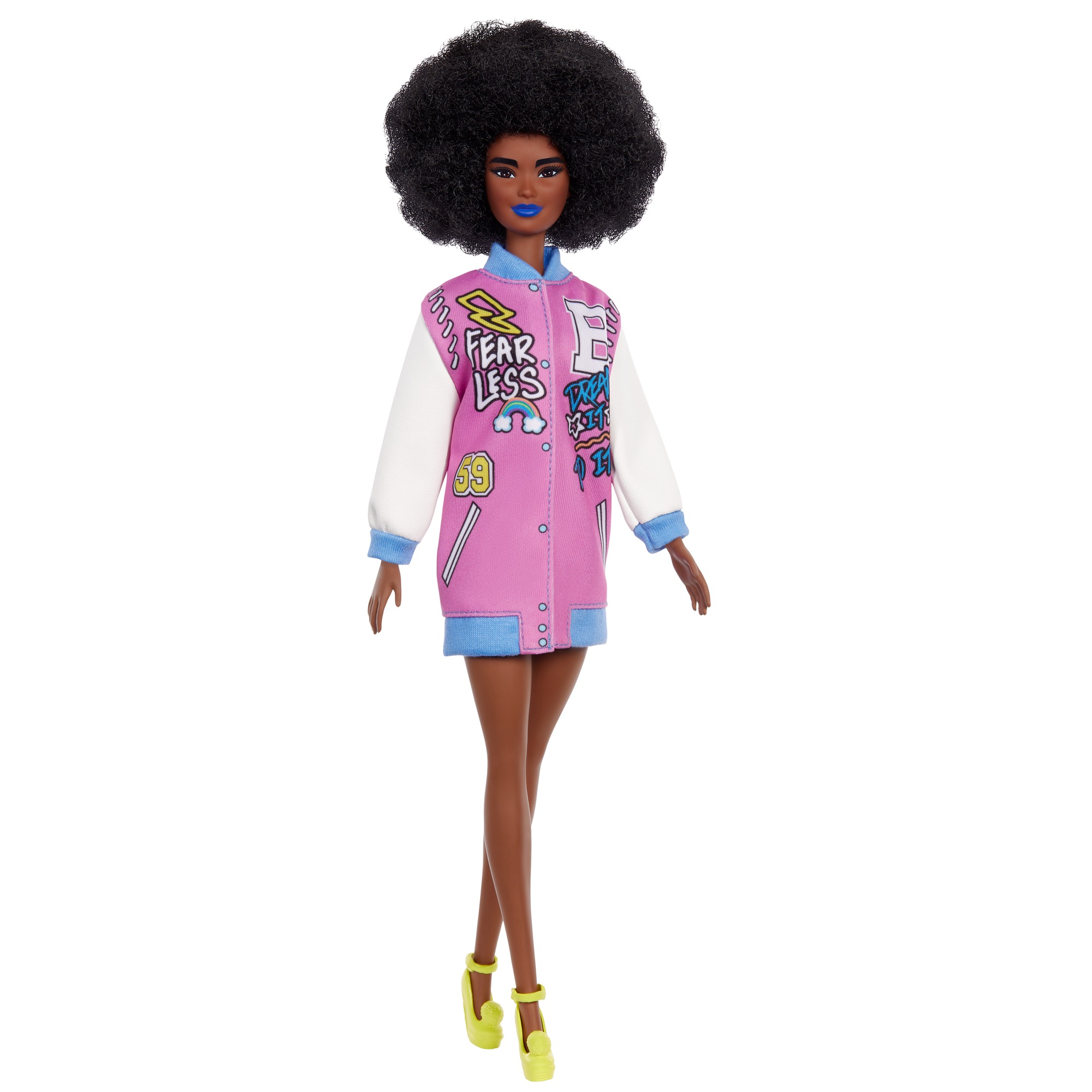 

Кукла Barbie Fashionistas Брюнетка в цветном бомбере (FBR37/GRB48)