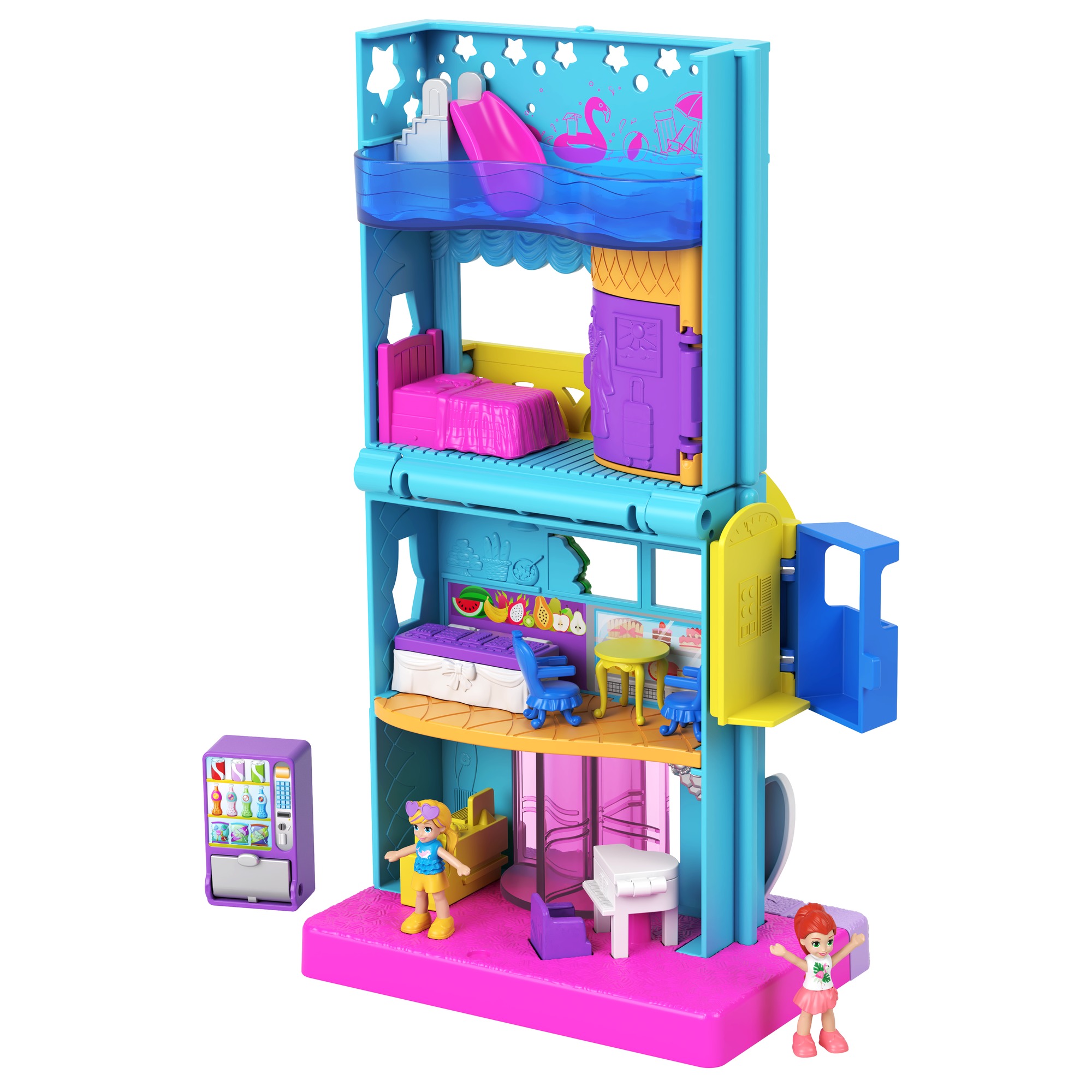 

Игровой набор Polly Pocket Магазин Полливиля Отель (GGC29/GKL58)