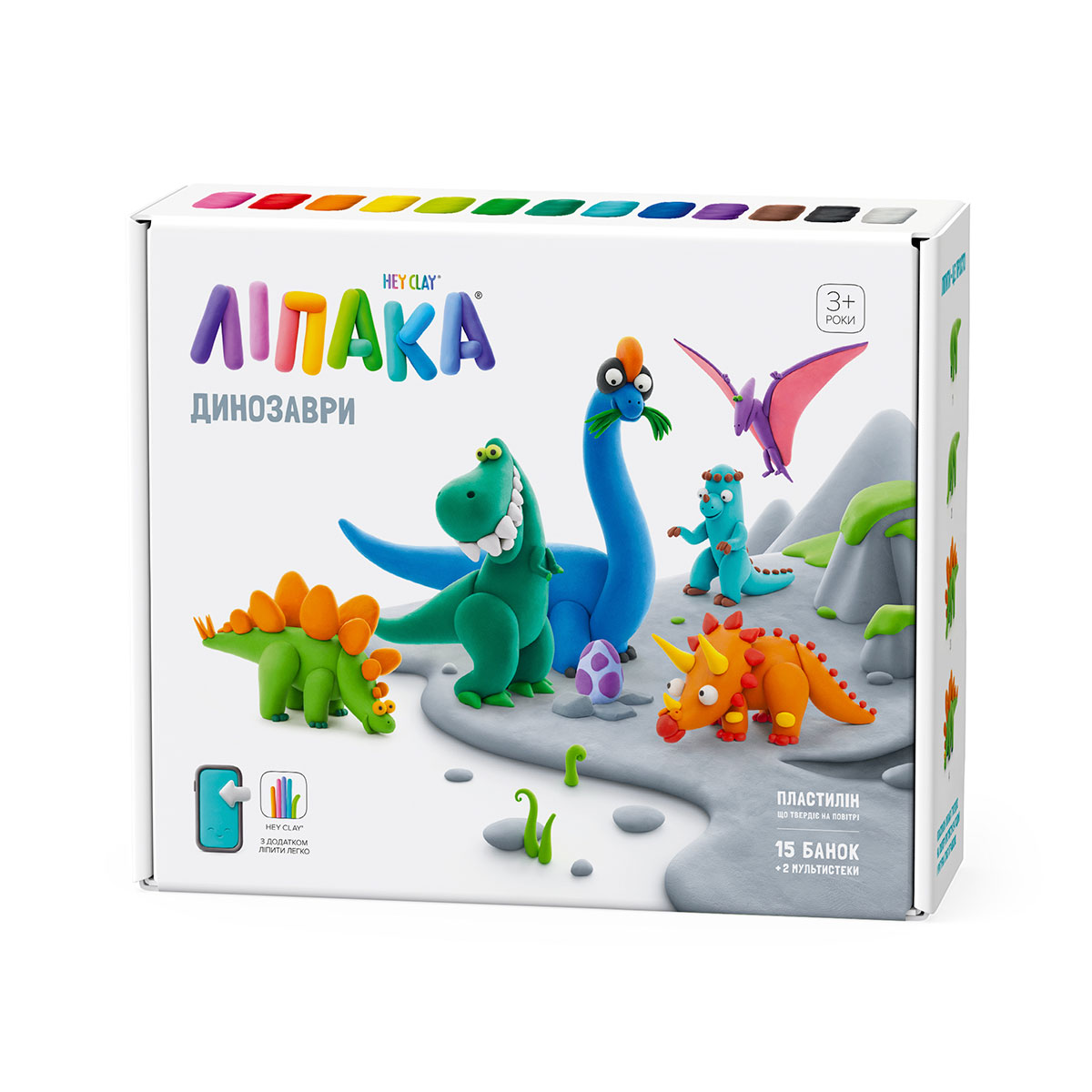 

Меганабор пластилина Липака Динозавры (15016-UA01)