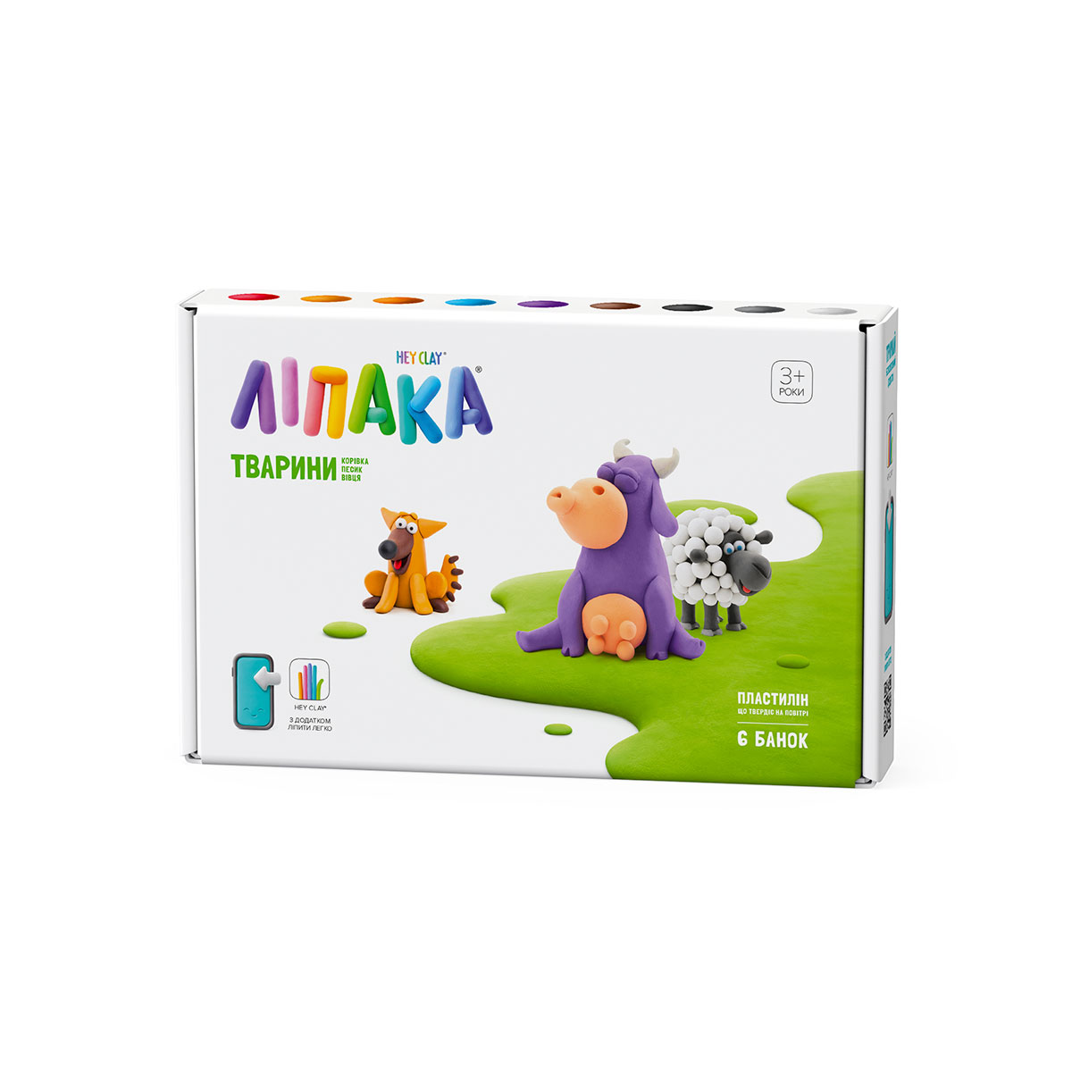 

Набор пластилина Липака Коровка, песик, овца (60024-UA01)