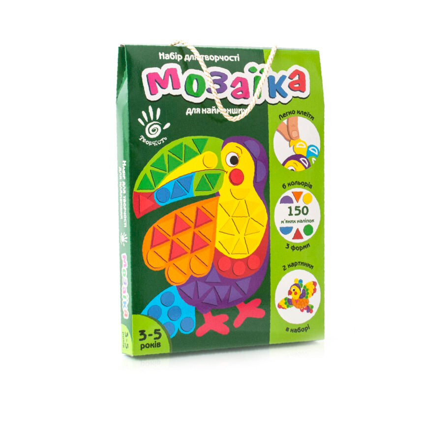 

Набір для творчості Vladi Toys М'яка фігурна мозаїка Тукан (VT4511-02)