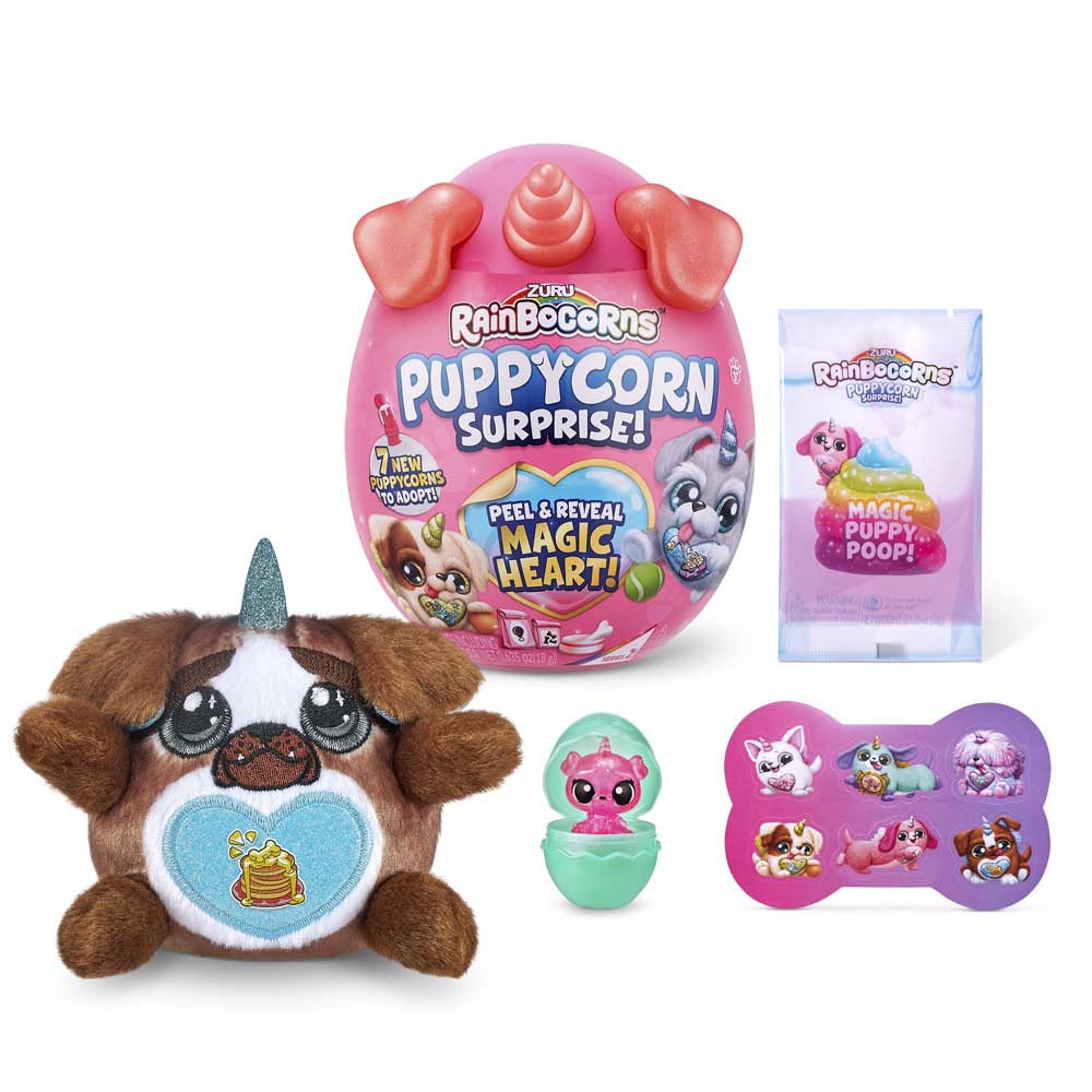 

М'яка іграшка-сюрприз Rainbocorns Puppycorn Рейнбокорн-H S4 (9251H)