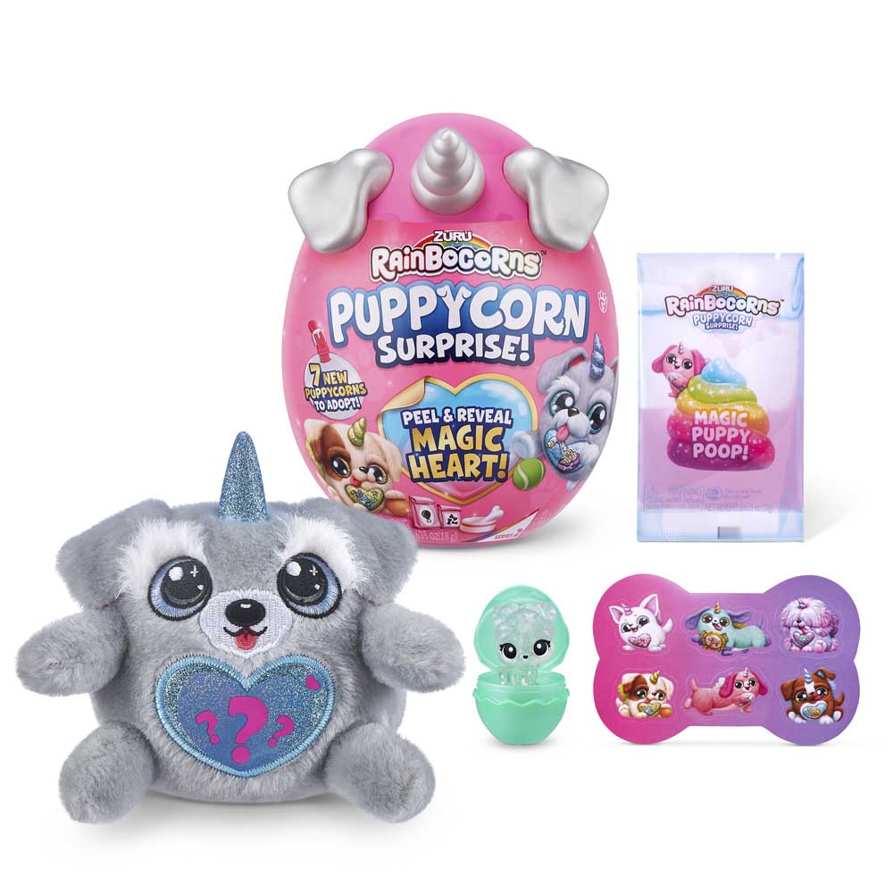 

М'яка іграшка-сюрприз Rainbocorns Puppycorn Рейнбокорн-J S4 (9251J)