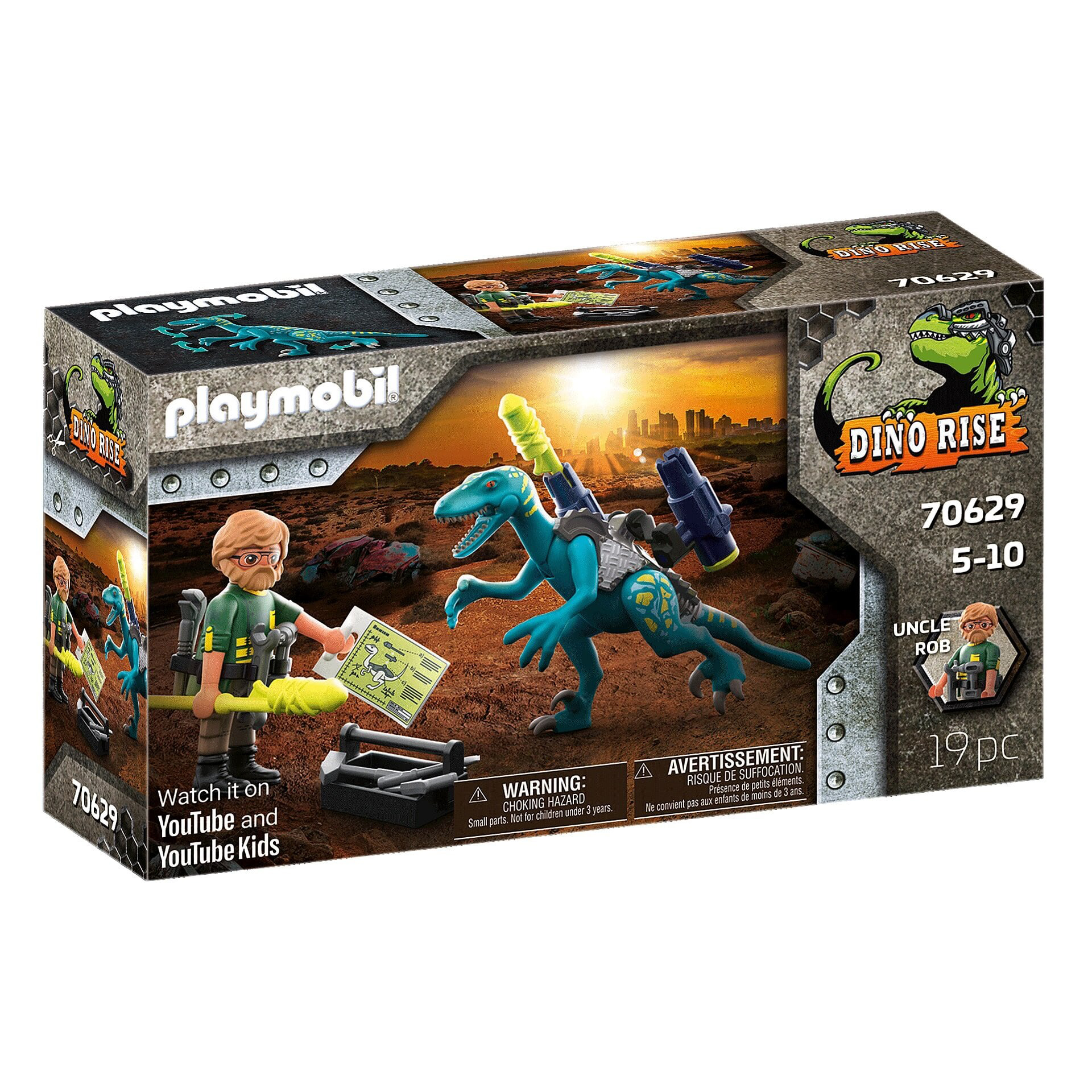 Акция на Конструктор Playmobil Dino rise Дейноніх готовий до бою (70629) от Будинок іграшок