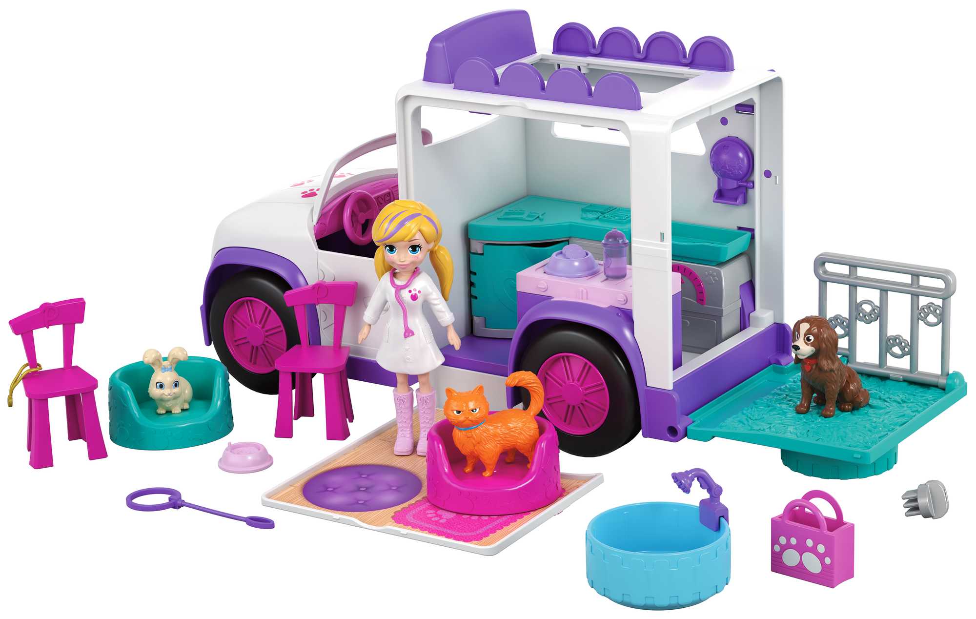

Набор Polly Pocket Мобильная ветеринарная клиника (GFR04)
