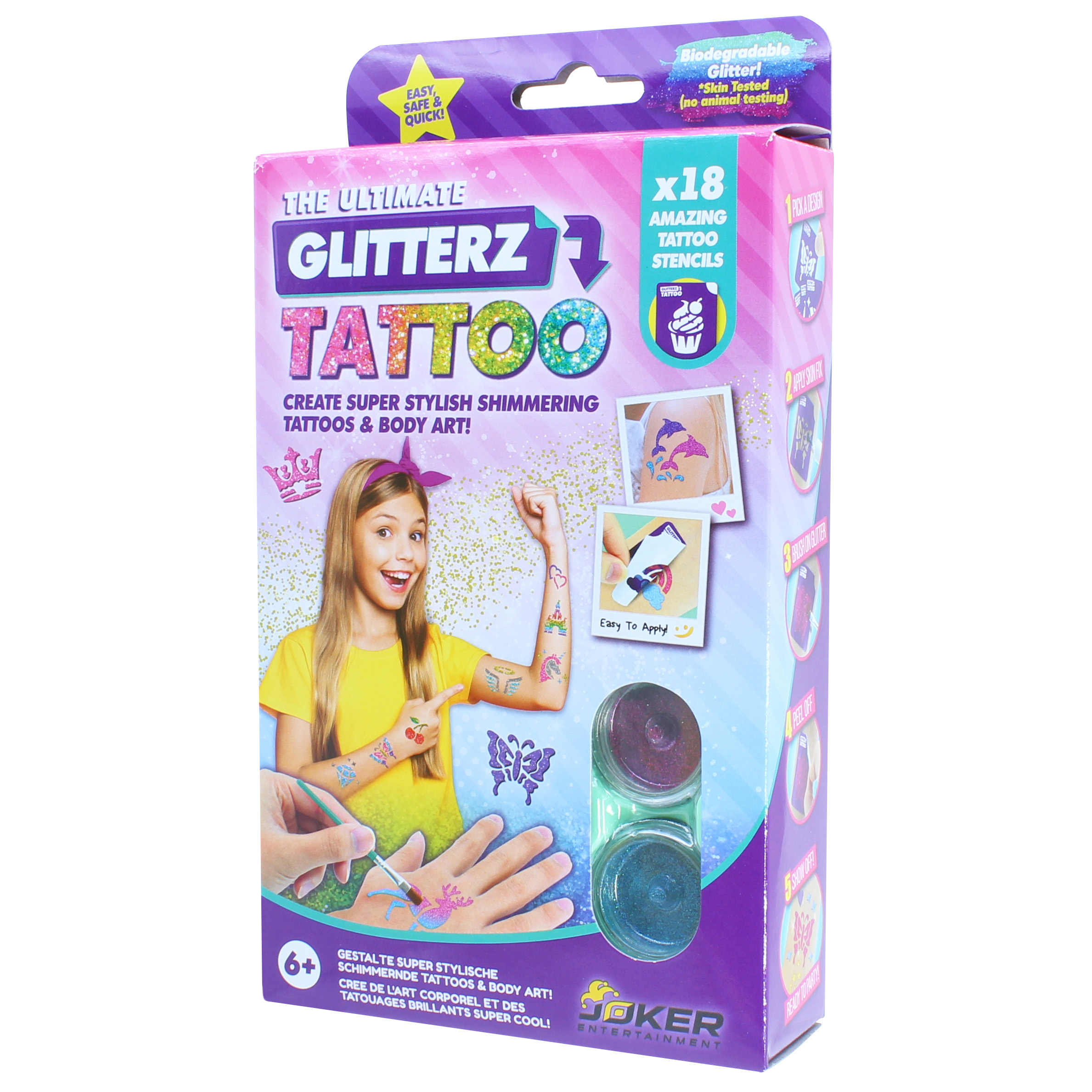 

Набір JOKER Glitterz tattoo Зроби тату серія A (32101A)