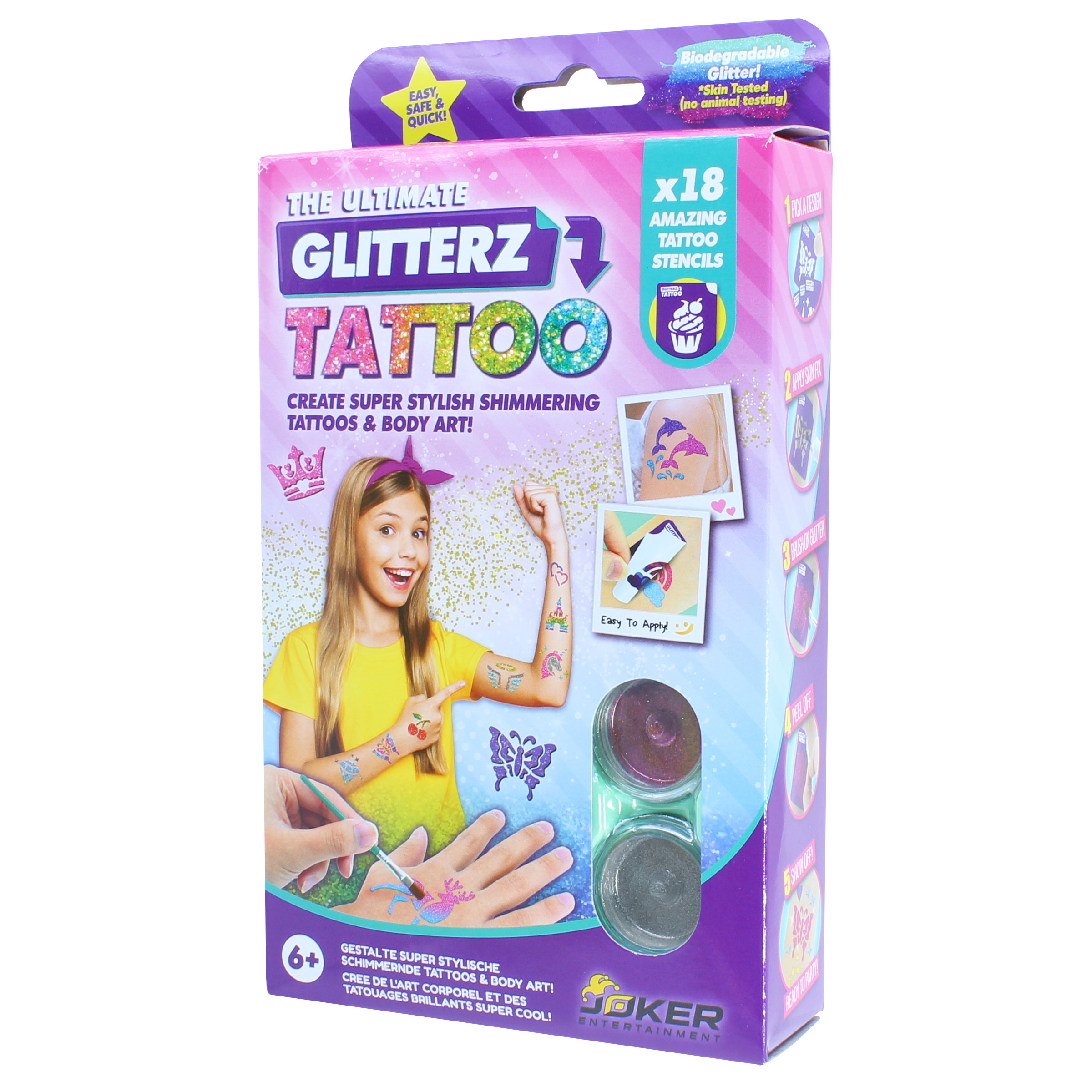 

Набір JOKER Glitterz tattoo Зроби тату серія B (32101B)