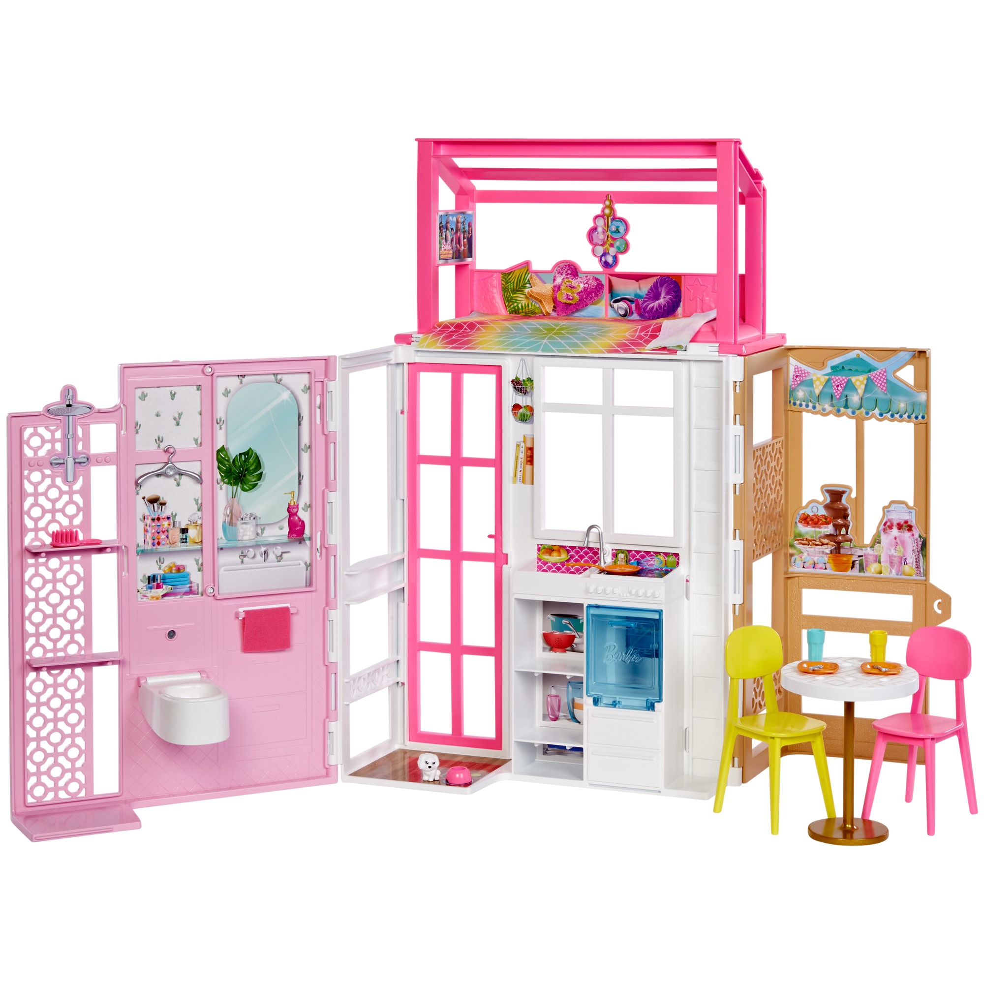 Акція на Ігровий набір Barbie Портативний будиночок (HCD47) від Будинок іграшок