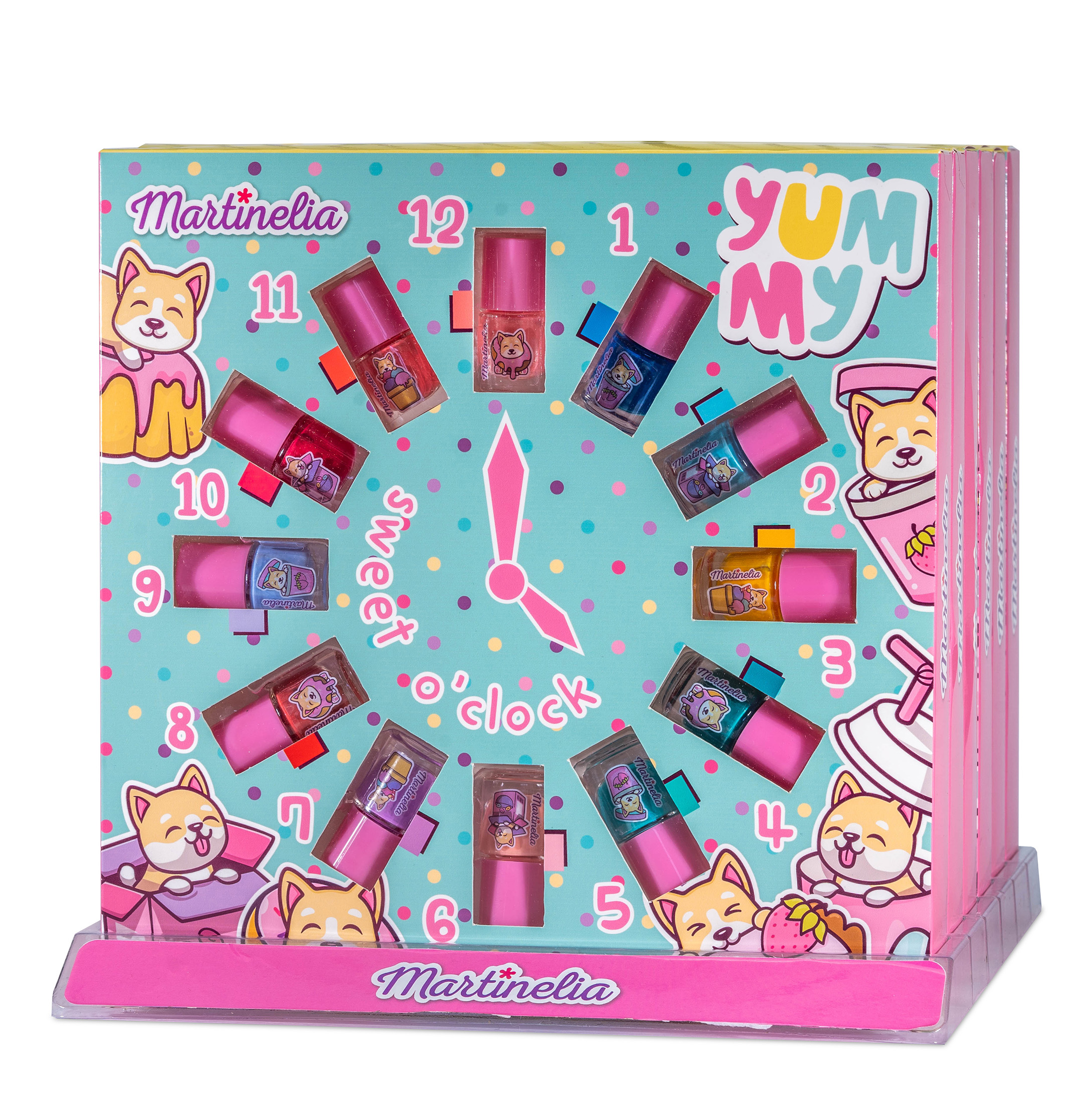 

Набір лаків для нігтів Martinelia Yummy clock nail polish 12 шт (50584)
