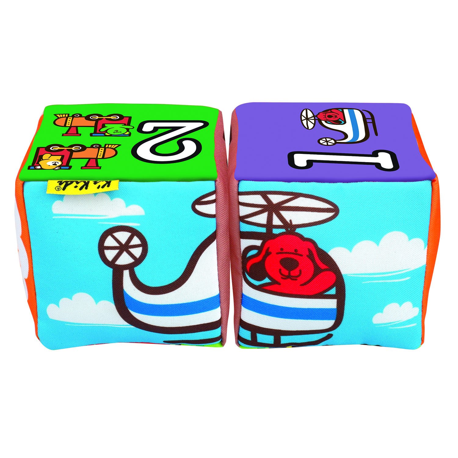Акція на Розвивальні кубики K's Kids Транспорт (KA10756-GB) від Будинок іграшок