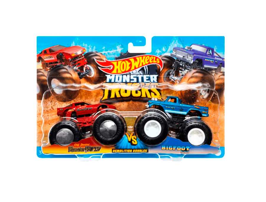 

Игровий набор Hot Wheels Monster Trucks Monster Vette VS Bigfood (FYJ64/HDG15)