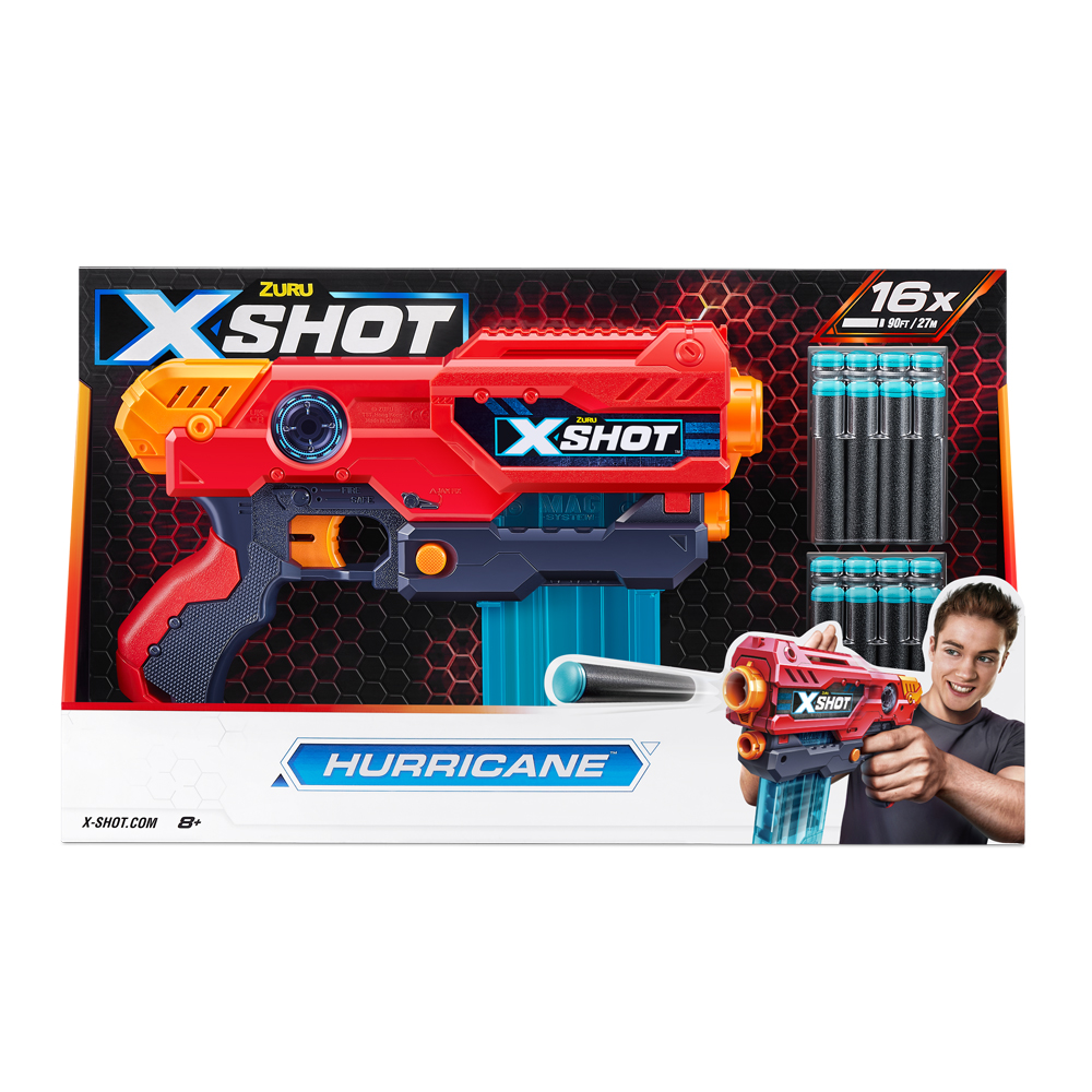 

Бластер X-Shot Red Excel Hurricane (36440R)