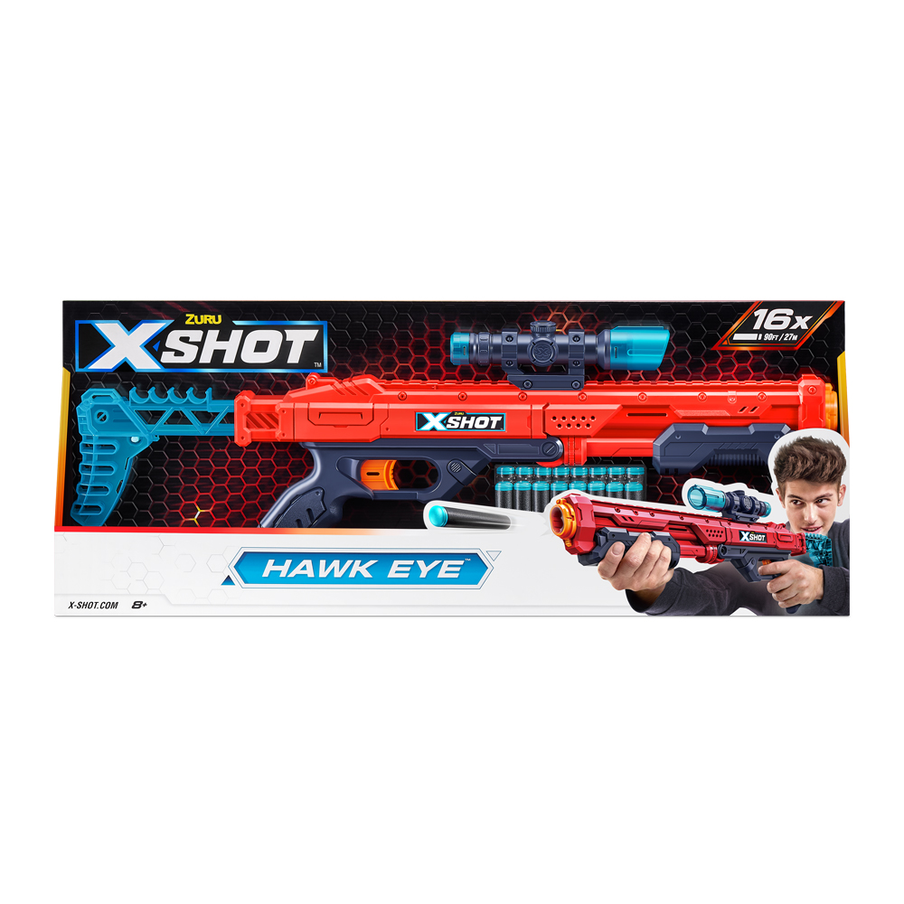 

Бластер X-Shot Red Excel Hawk Eye (36435R)