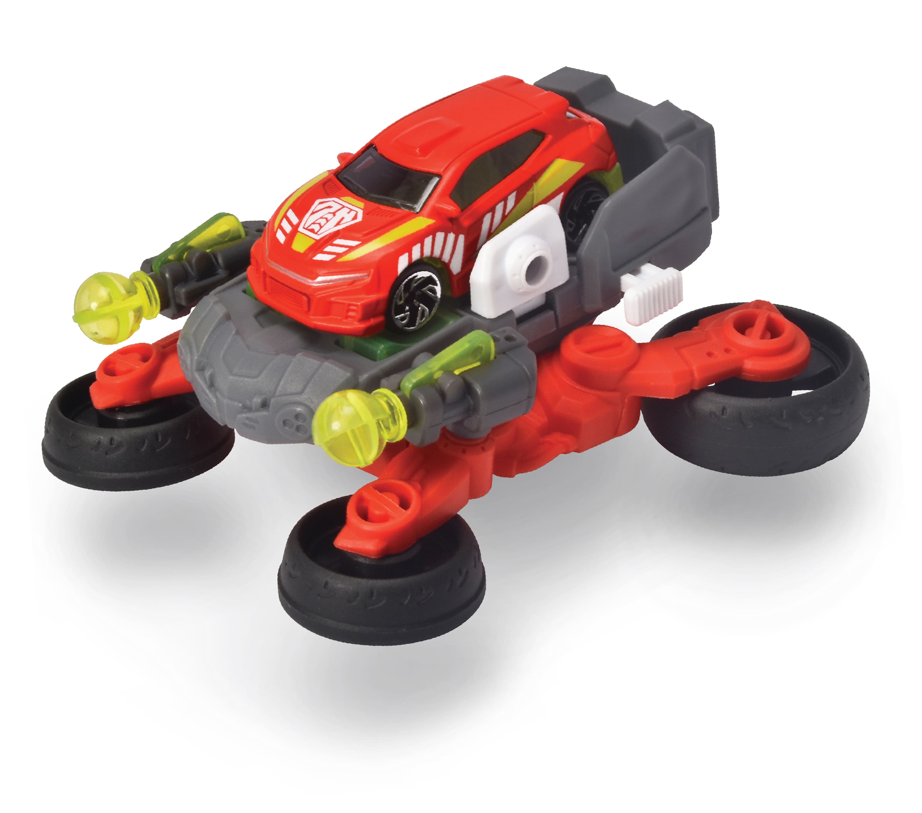 Акція на Машинка Dickie Toys Гібрид-рятівник Дрон-байк з функцією стрільби (3792001) від Будинок іграшок