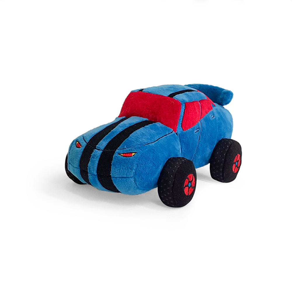

М'яка іграшка WP Merchandise Машинка з червоними вікнами (FWPCAR22BLRED0000)