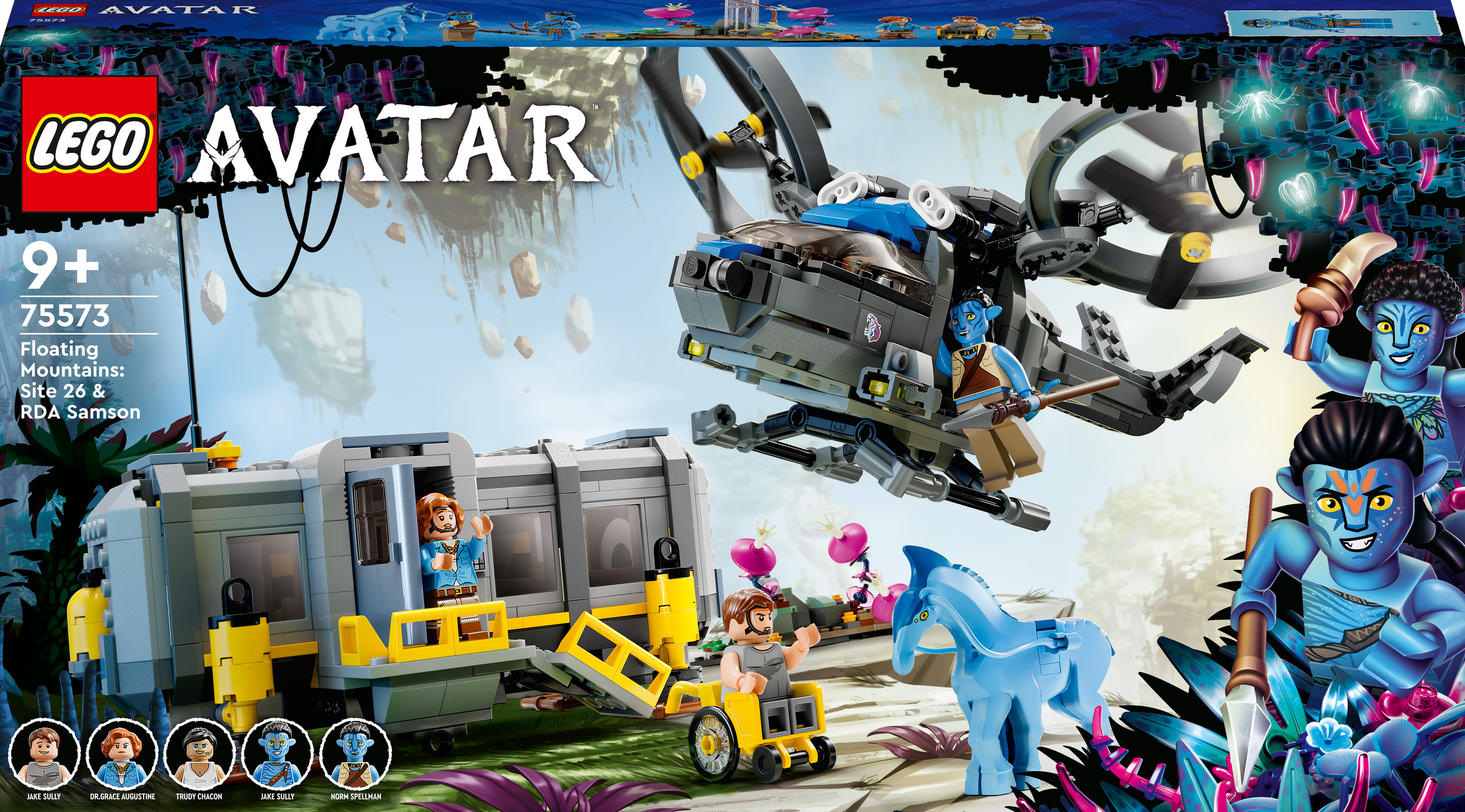 

Конструктор LEGO Avatar Гори Алілуя: 26-а ділянка та вантажний конвертоплан «Самсон» (75573)