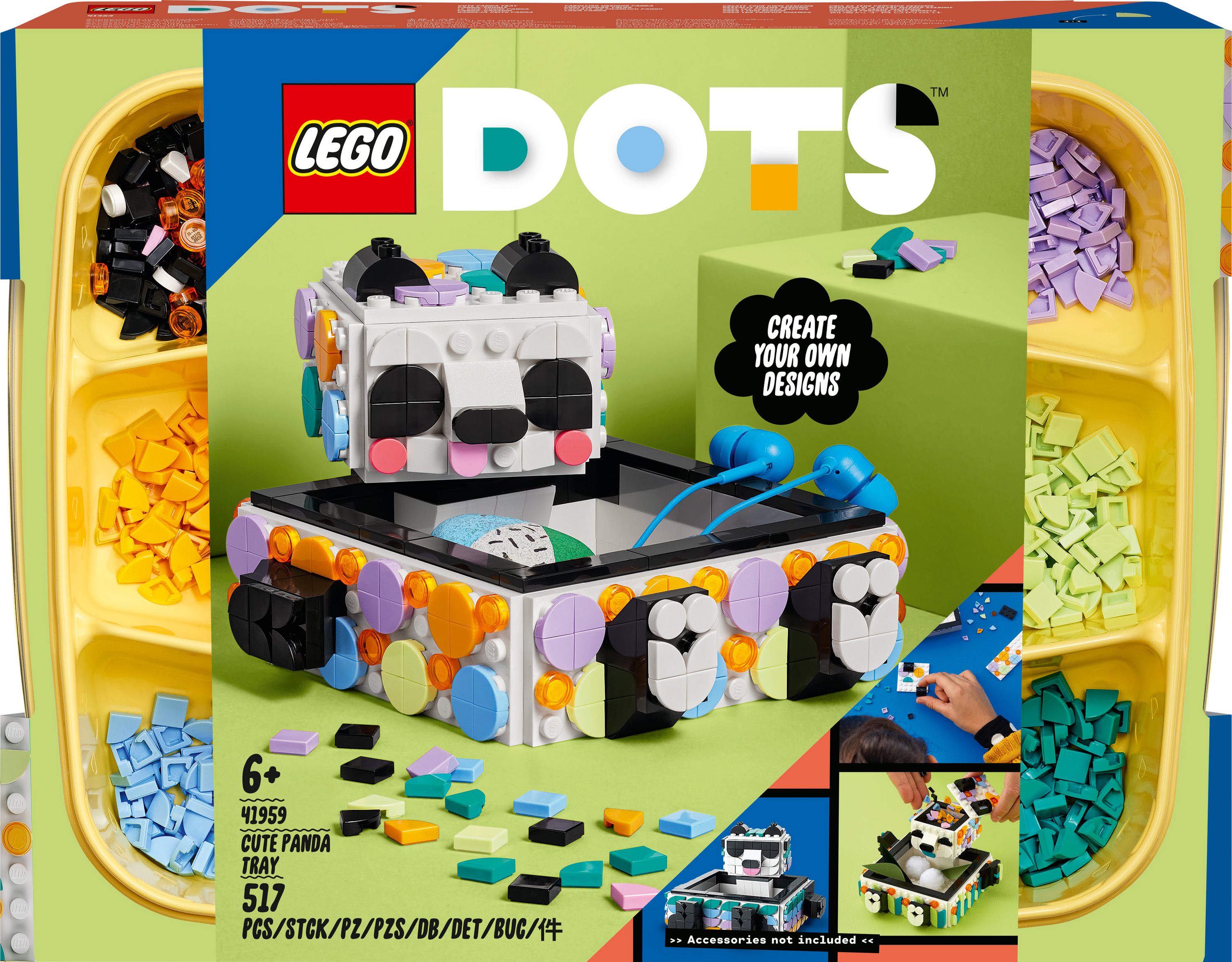 

Конструктор LEGO DOTs Шухляда з милою пандою (41959)
