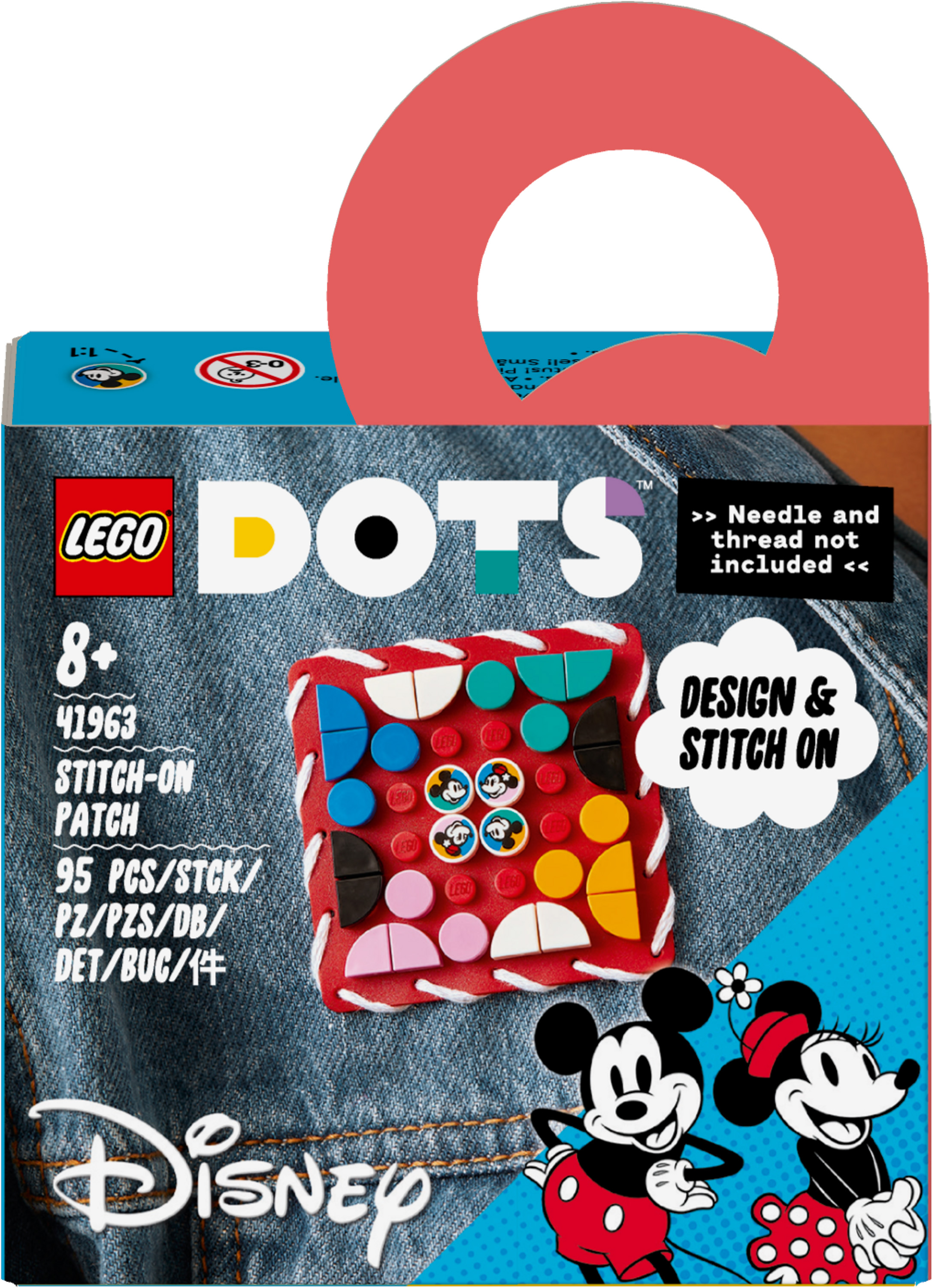 

Конструктор LEGO DOTs Нашивка Міккі Маус та Мінні Маус (41963)