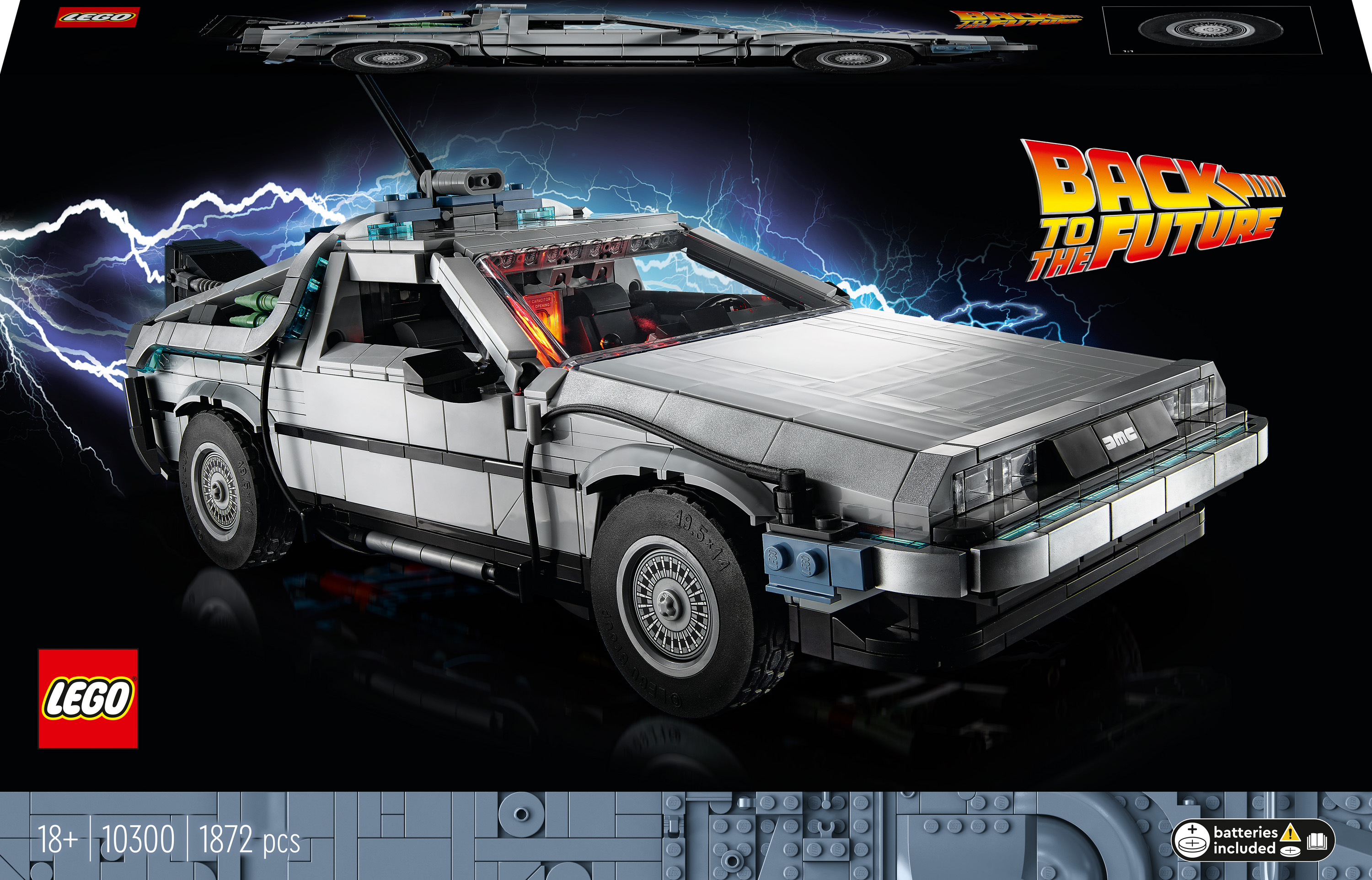 

Конструктор LEGO ICONS Машина часу з фільму «Назад у майбутнє» (10300)