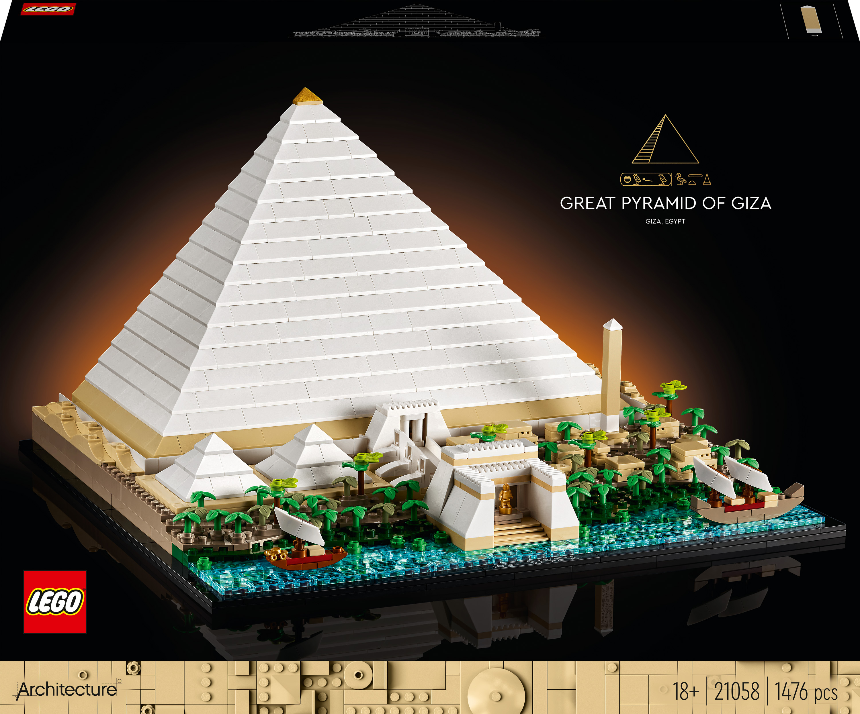 Акція на Конструктор LEGO Architecture Піраміда Хеопса (21058) від Будинок іграшок
